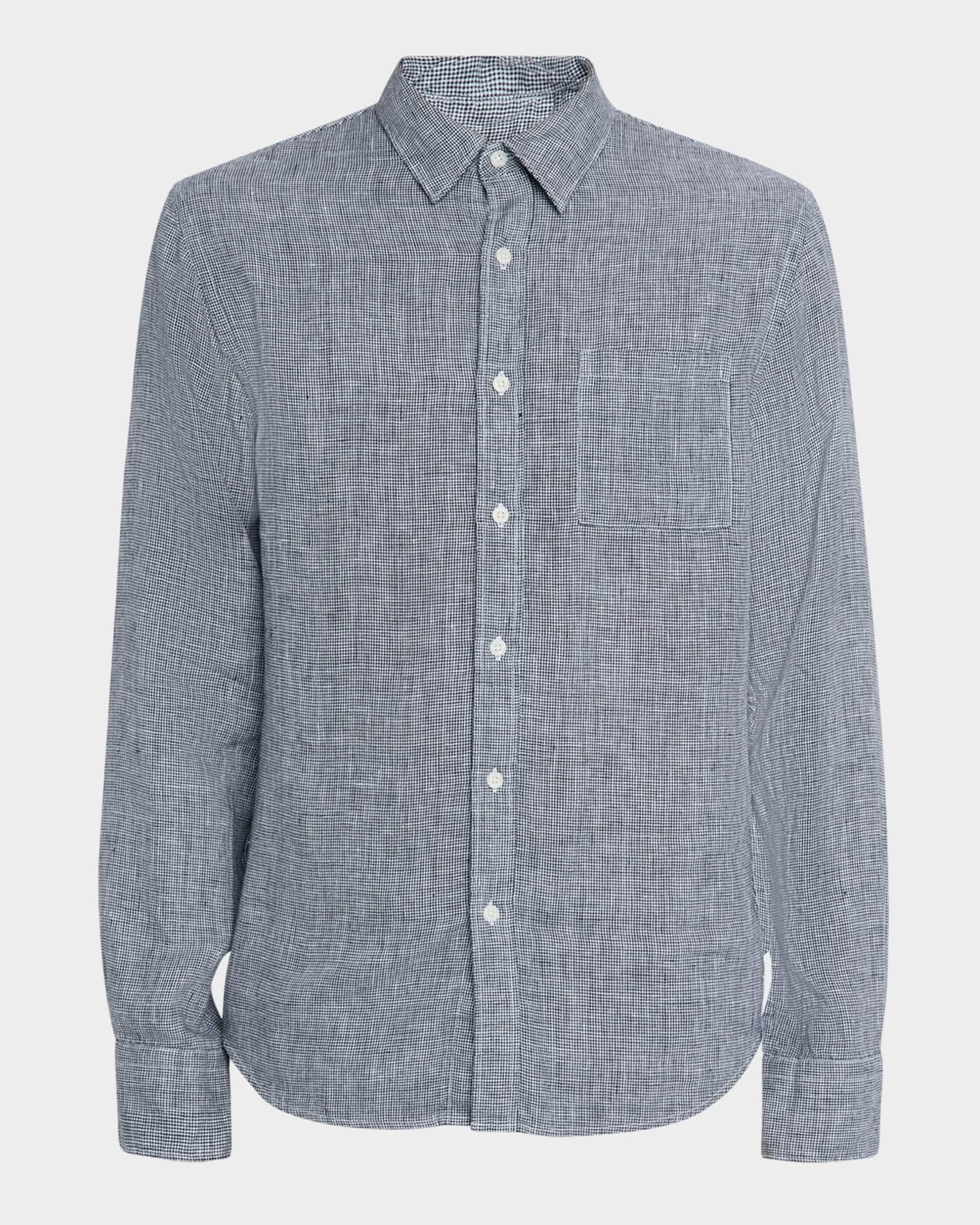 Men's Classic Micro-Houndstooth Sport Shirt Product Image