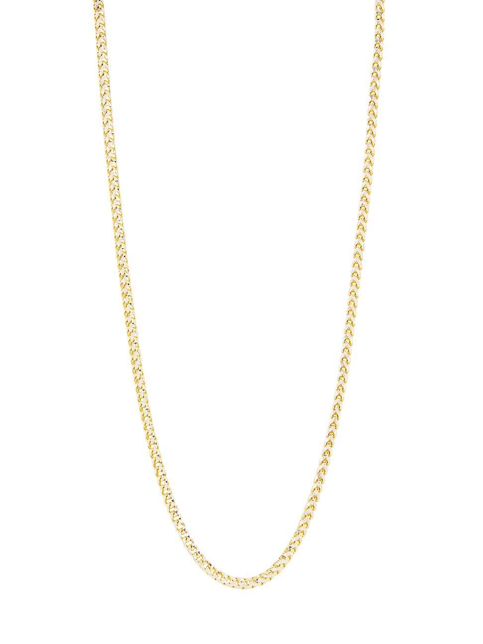Womens Two-Tone 14K Gold Franco Chain Necklace Product Image