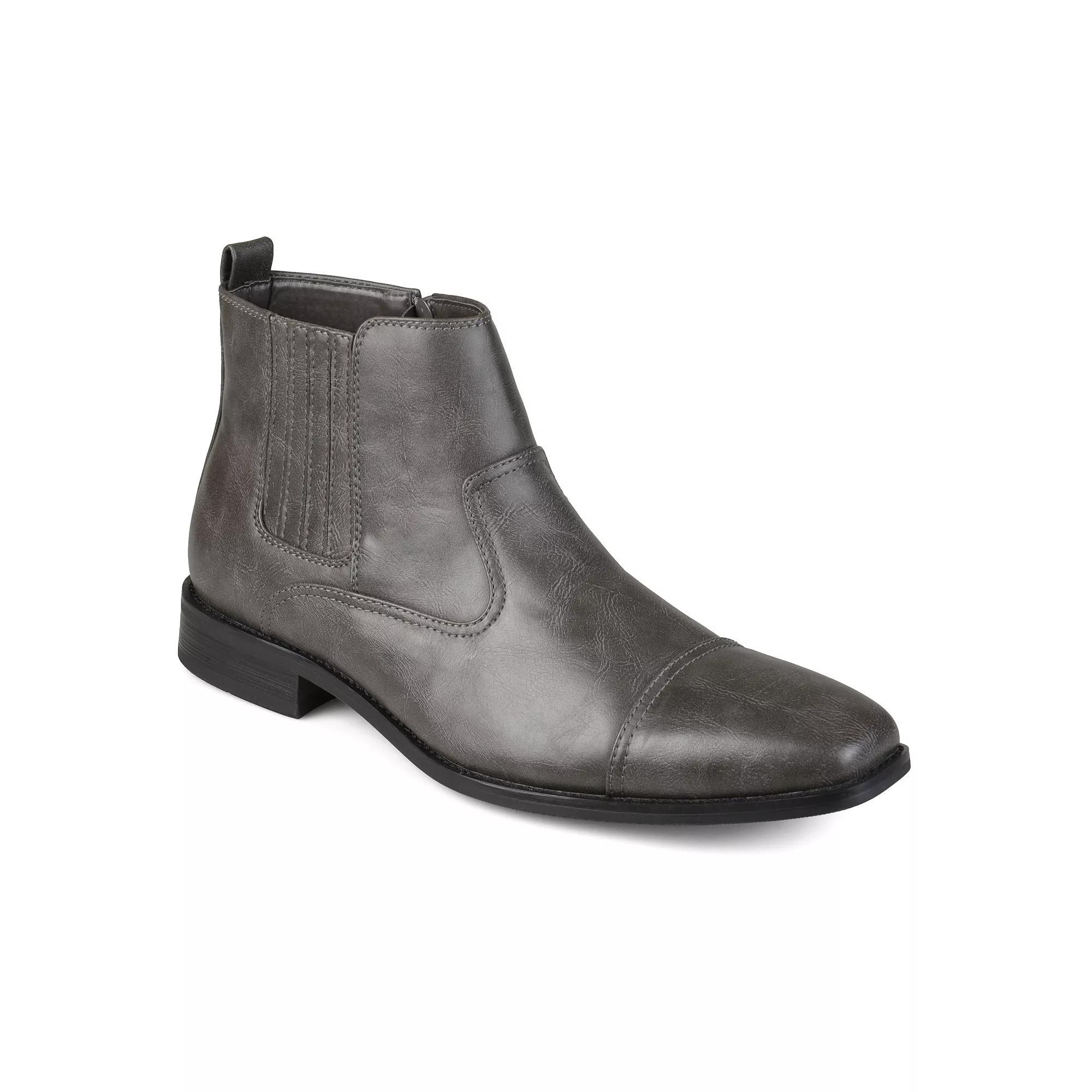 VANCE Alex Men's Cap-Toe Dress Boots, Size: 13, Gray Product Image