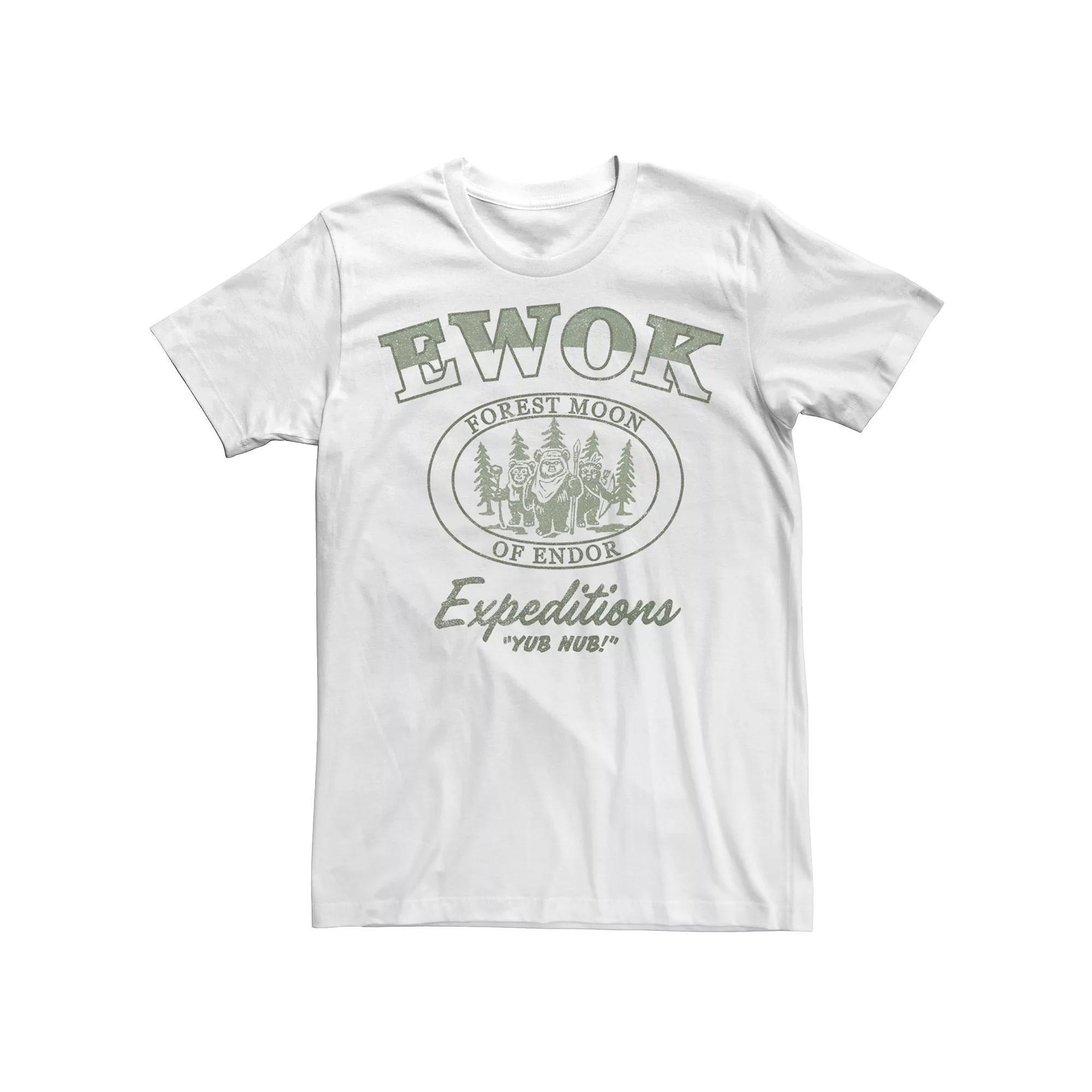 Men's Star Wars Ewok Expedition Badge Tee, Size: XXL, White Product Image
