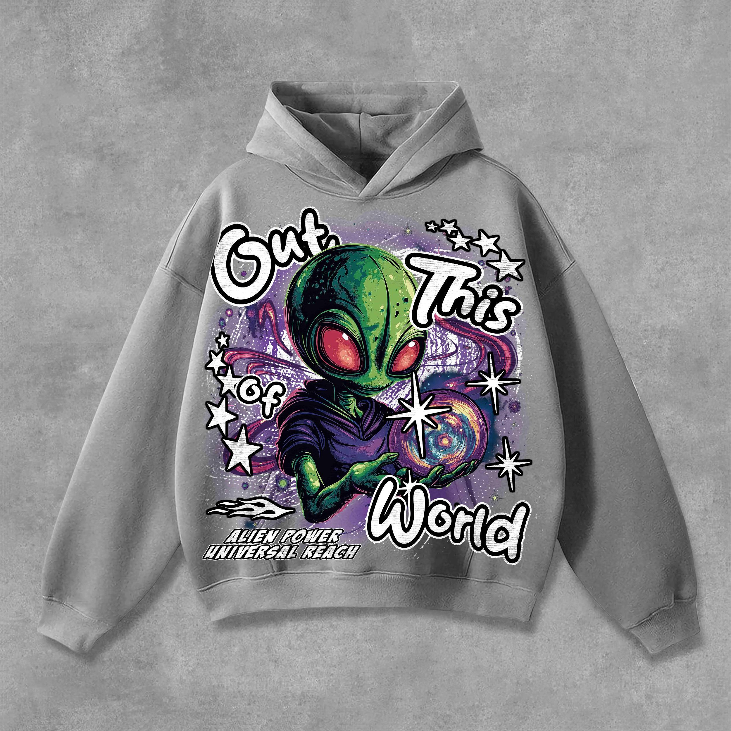 Unisex Men's Hellstar Out Of This World Graphics Pocket Hoodie Product Image