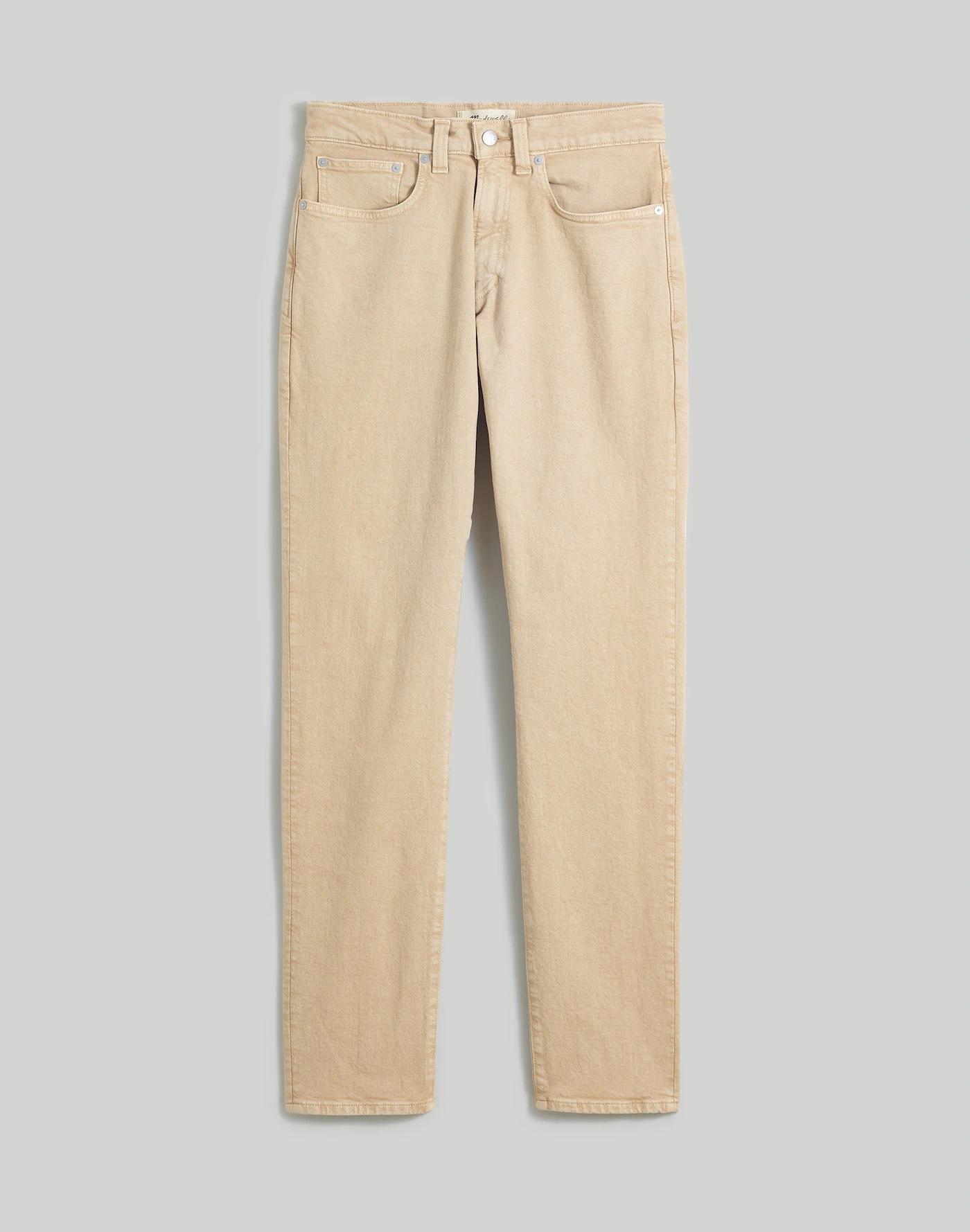 Garment-Dyed Athletic Slim Jeans Product Image