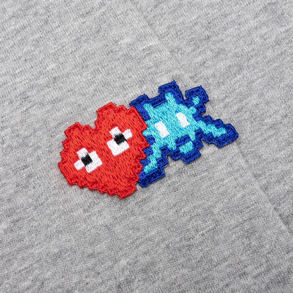 Comme des Garcons PLAY x the Artist Invader L/S Tee - Grey Male Product Image