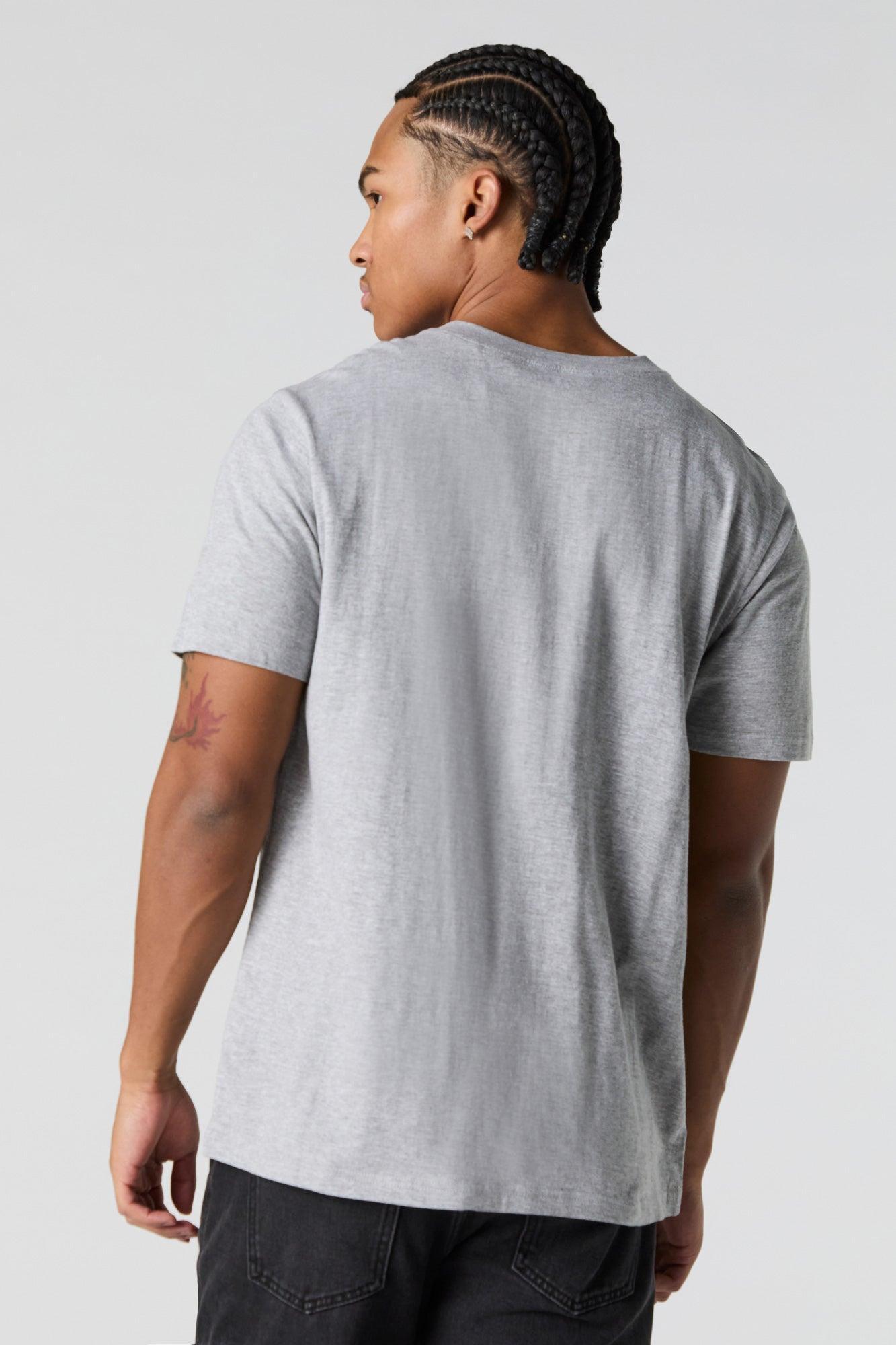 Solid Henley T-Shirt Male Product Image