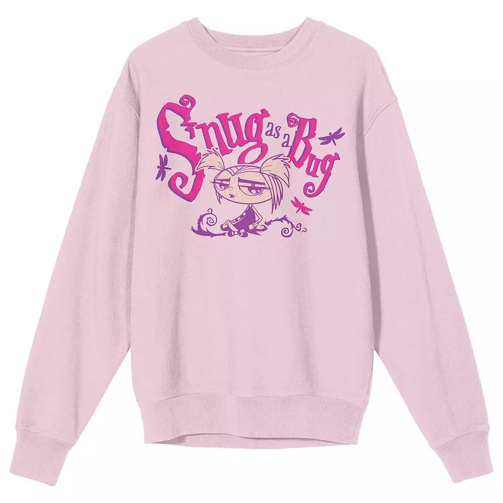 Men's Growing Up Creepie "Snug as a Bug" Long Sleeve Graphic Tee, Size: Medium, Pink Product Image