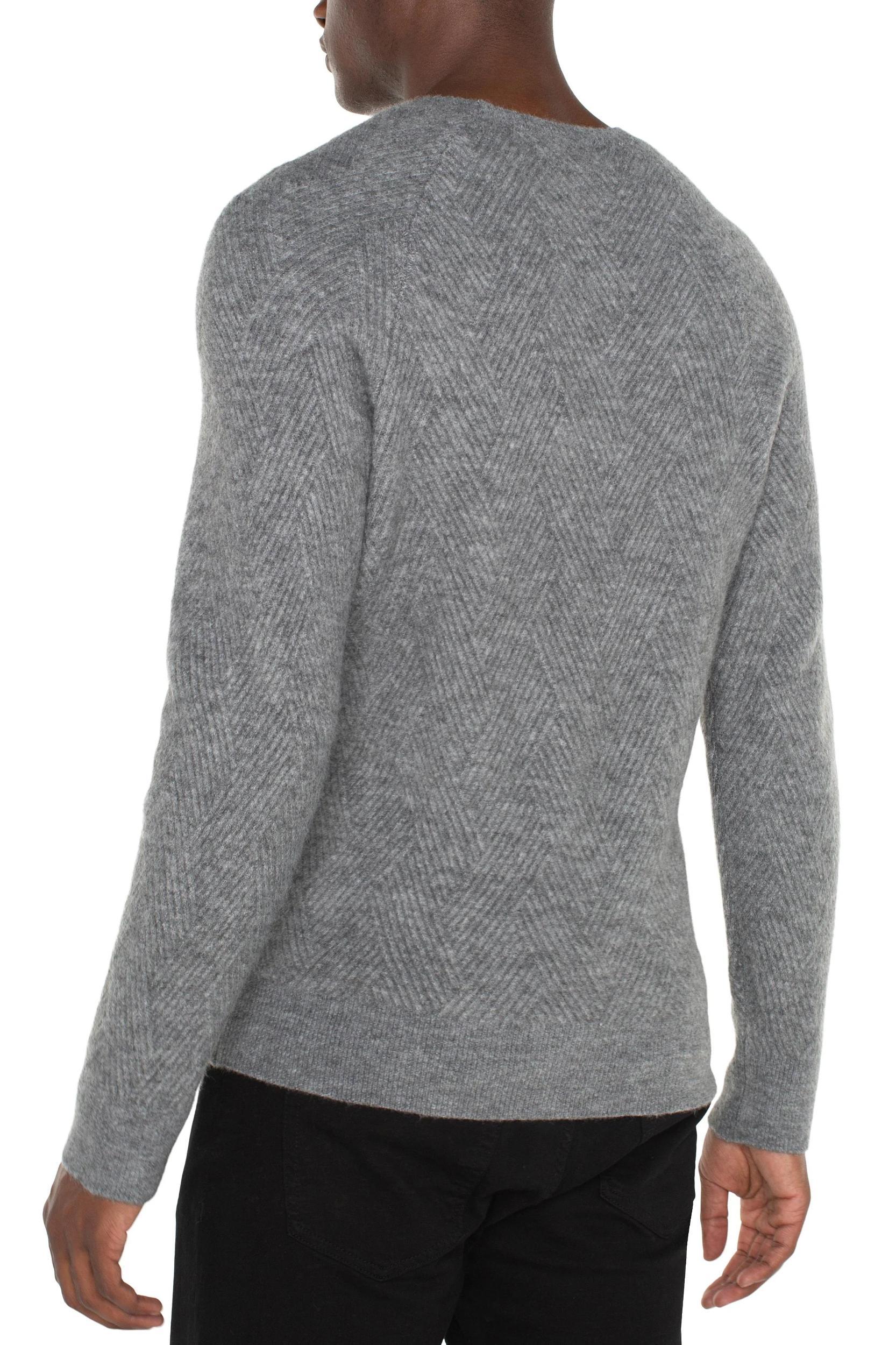 Mens Crew Neck Raglan Sweater Product Image