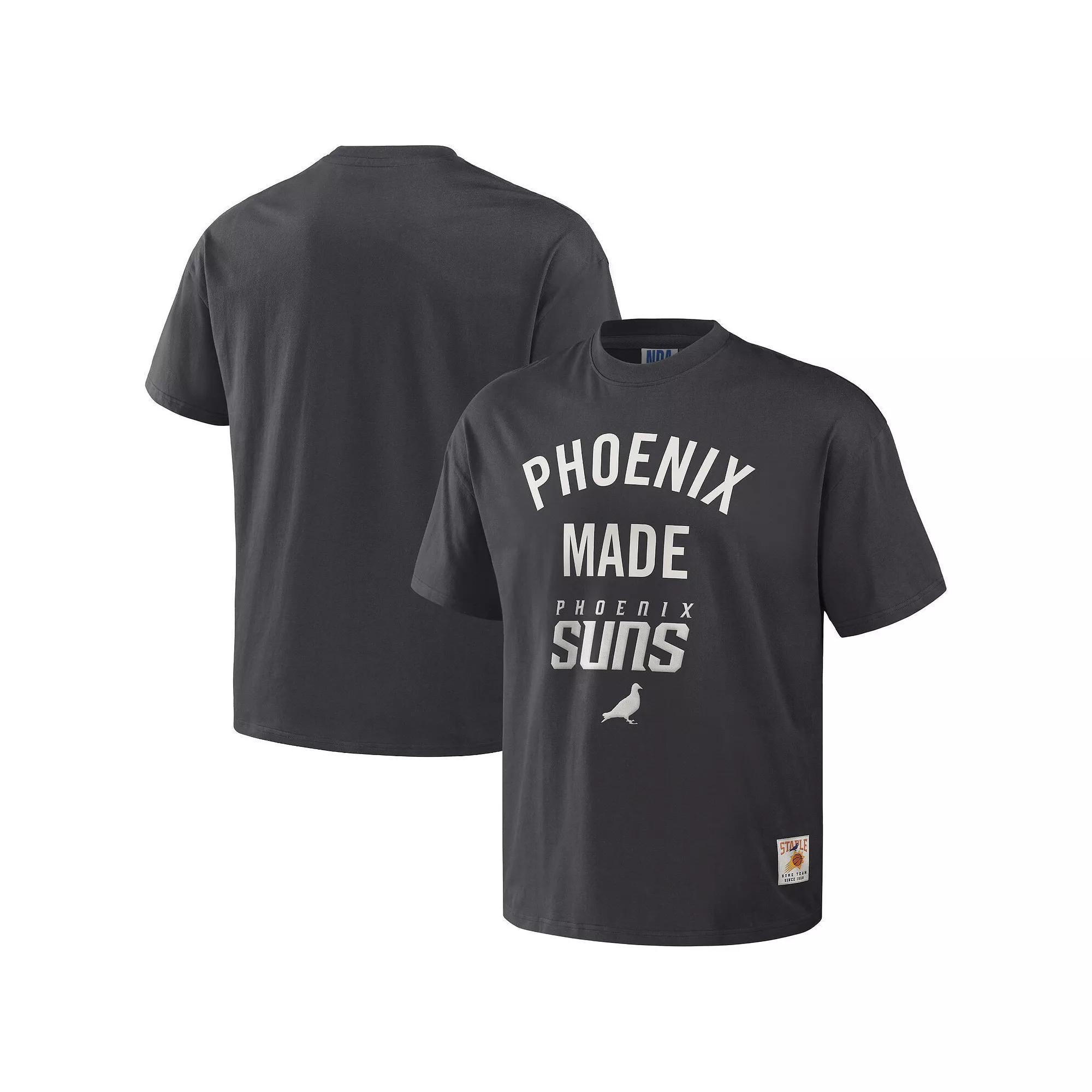 Mens NBA x Staple Anthracite Phoenix Suns Heavyweight Oversized T-Shirt Product Image