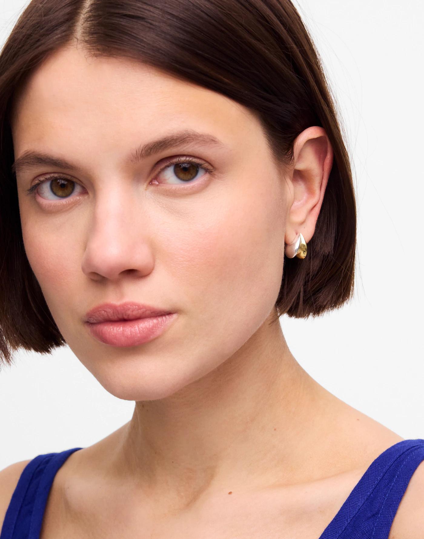 Demi-Fine Sculptural Statement Earrings Product Image