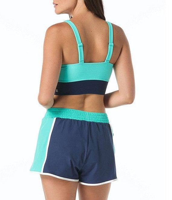 Beach House Colorblock Sport Dash Smoked Waist Swim Shorts Product Image