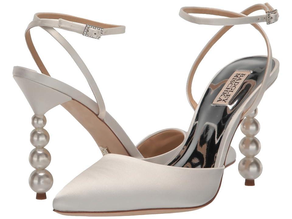 Indie Satin Ankle-Strap Cocktail Pumps Product Image