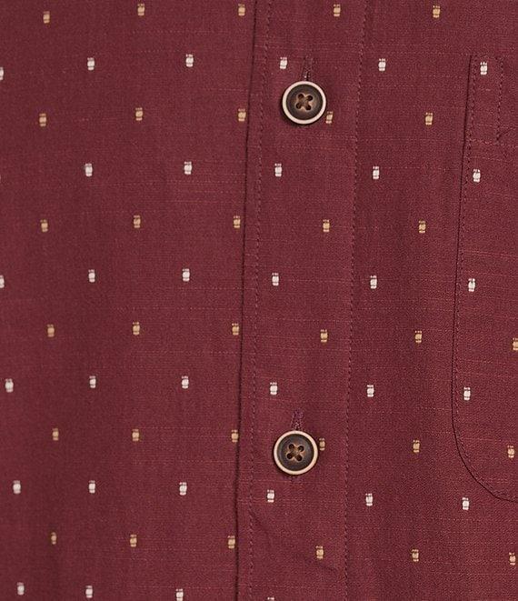 Roundtree & Yorke Big & Tall Short Sleeve Clip Dobby Sport Shirt Product Image