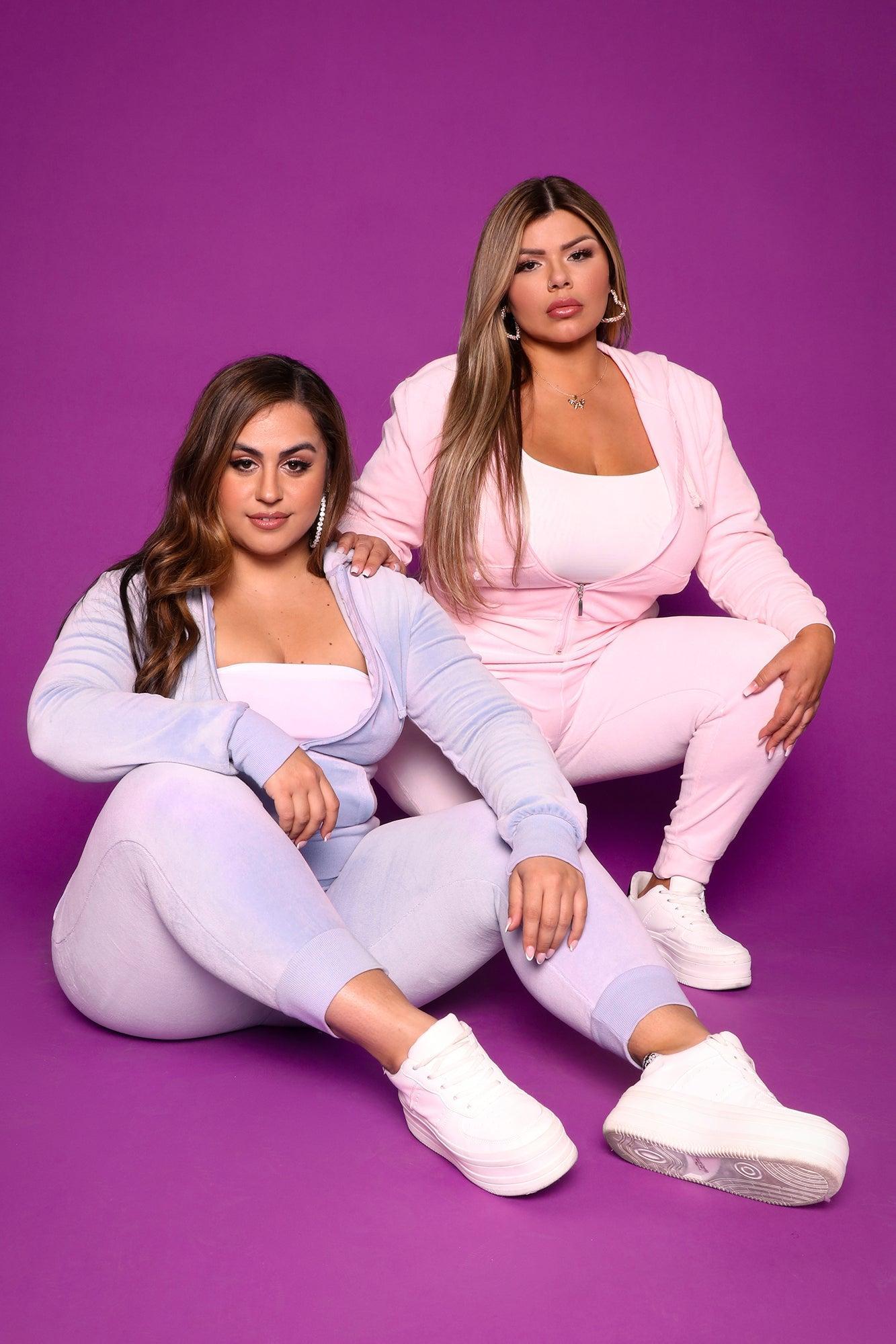 The Original Trendsetter Velour Set - Blue Product Image