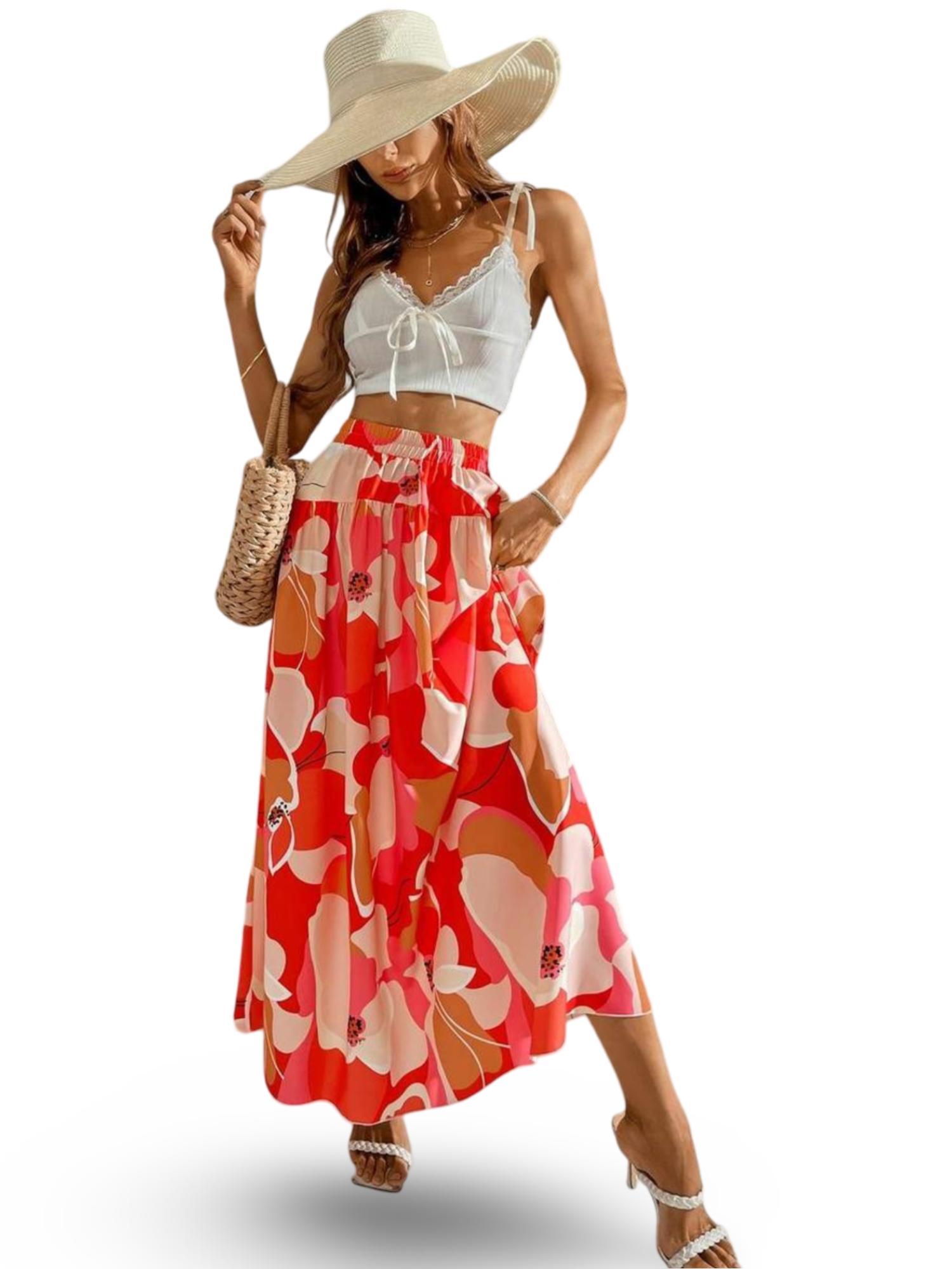 Luv Fashion Floral Skirt Product Image