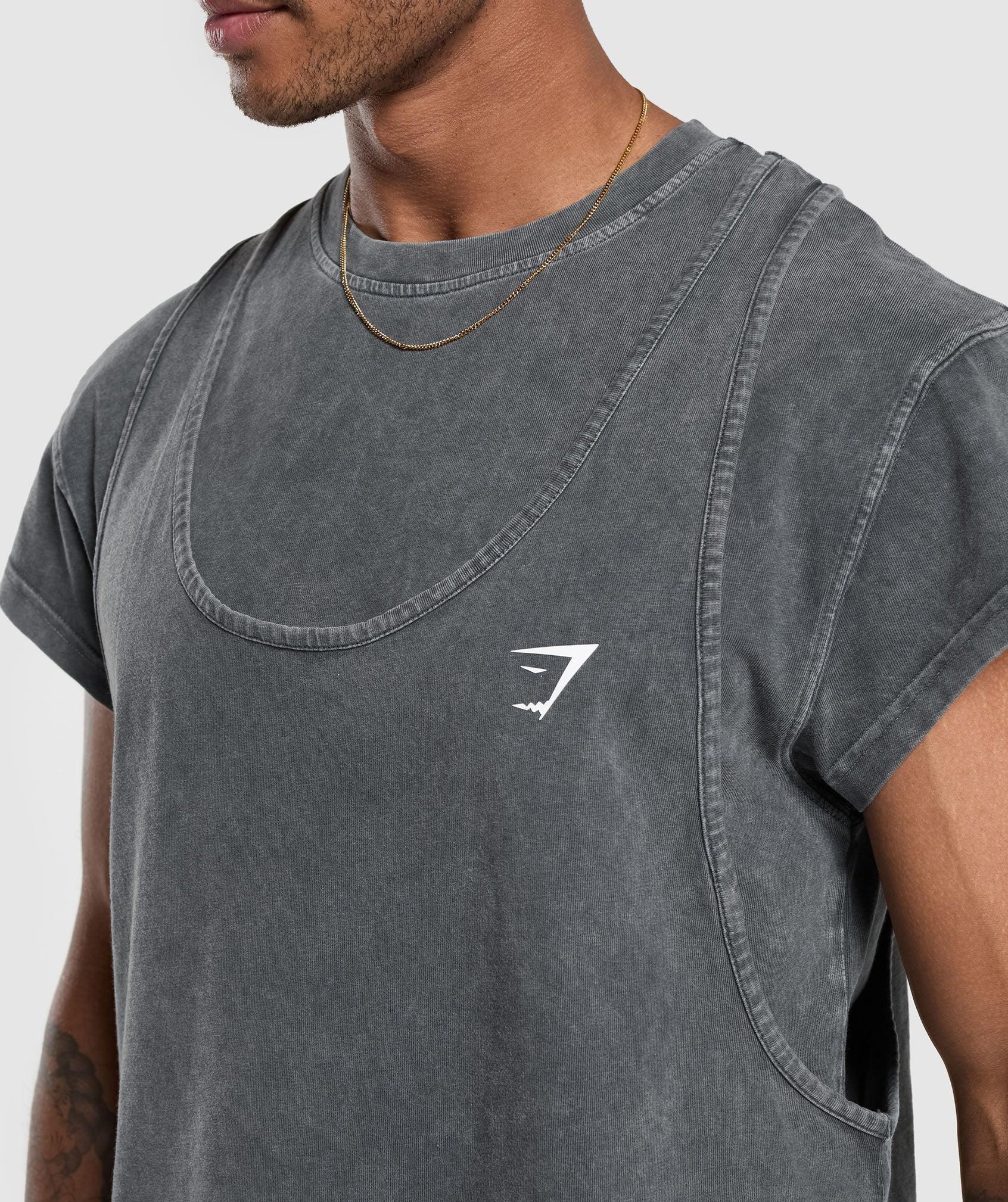 Washed Double Layer T-Shirt Product Image