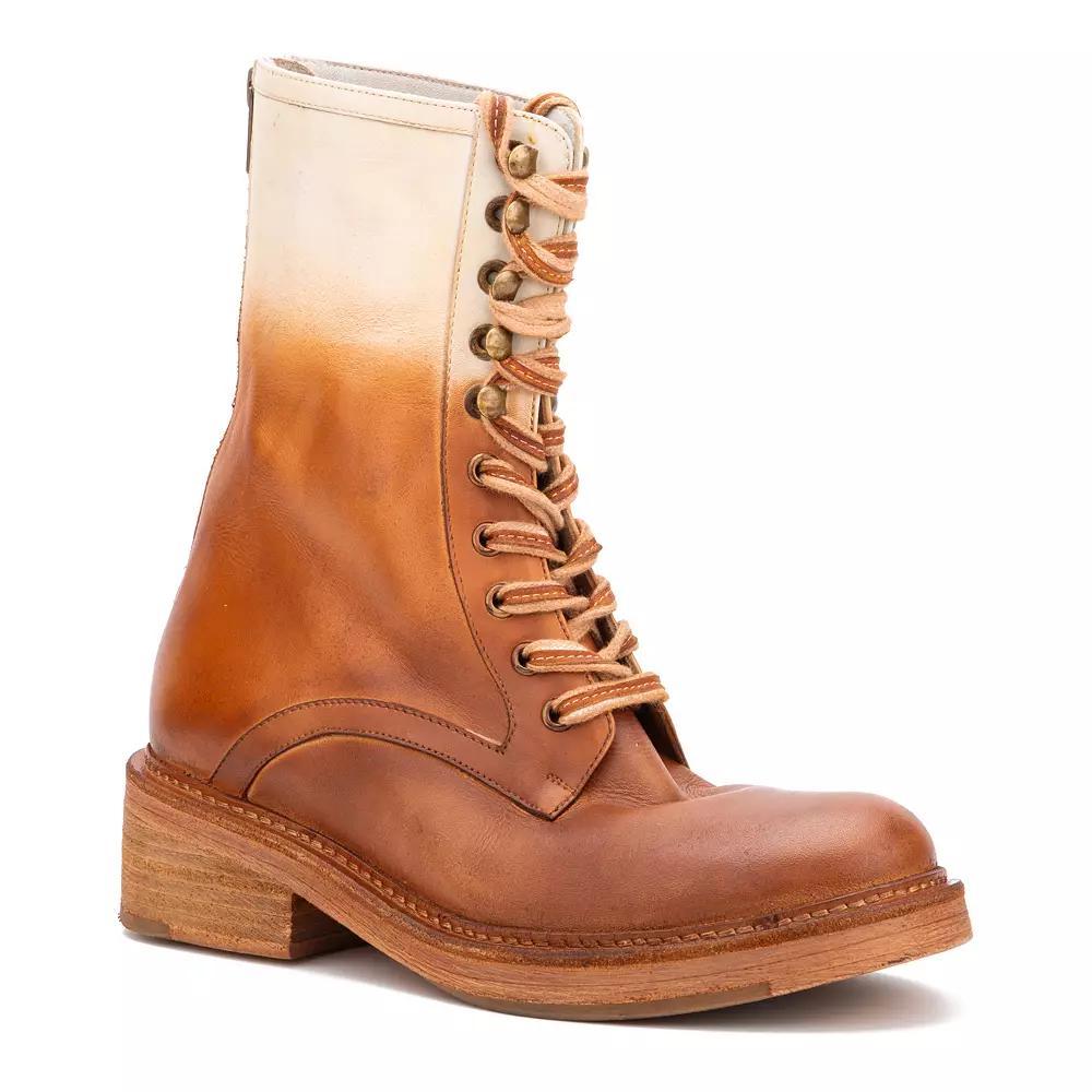 Vintage Foundry Co. Adalina Women's Leather Combat Boots, Size: 6, Faded Product Image