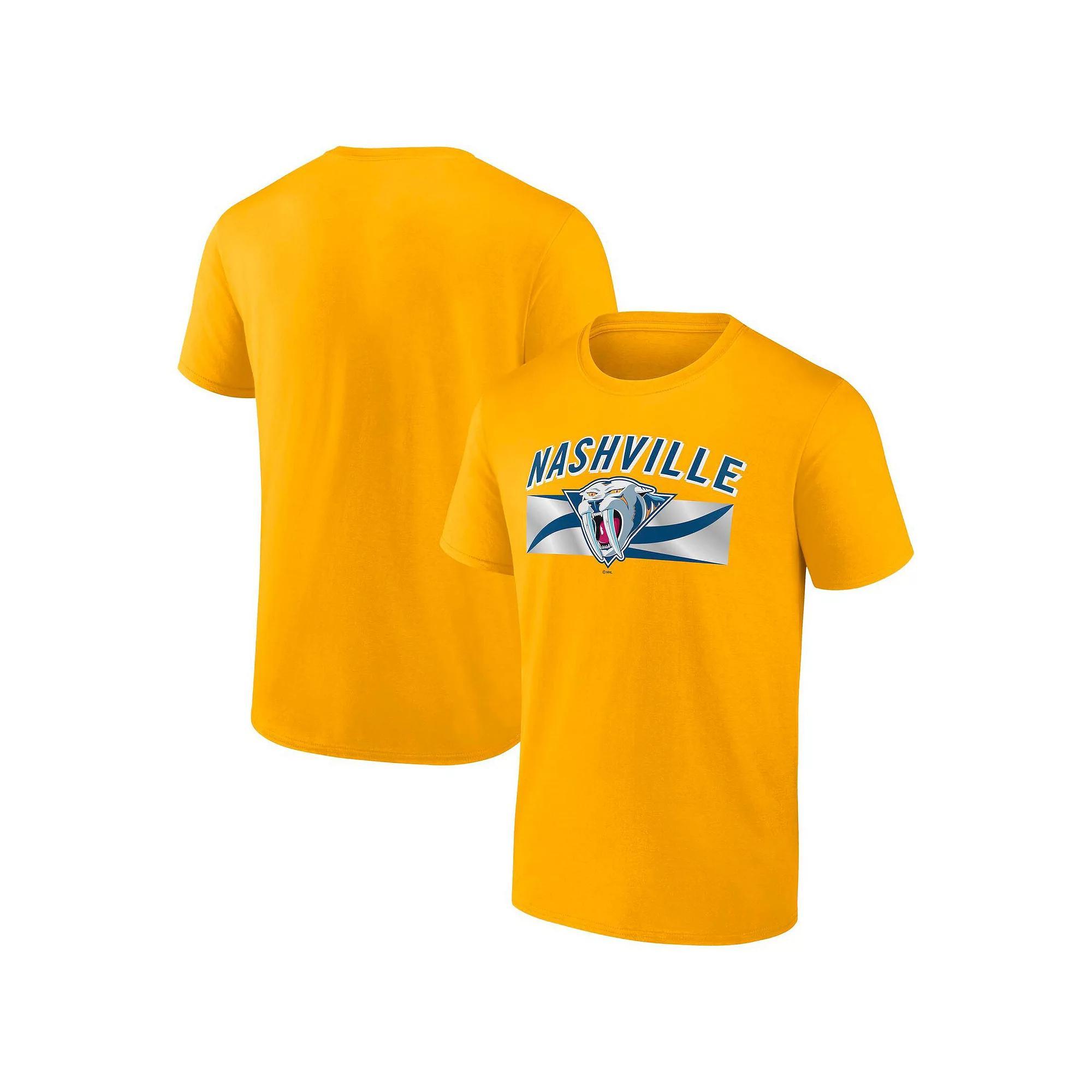 Men's Fanatics  Gold Nashville Predators Confidential Program T-Shirt, Size: Large, Pdt Gold Product Image