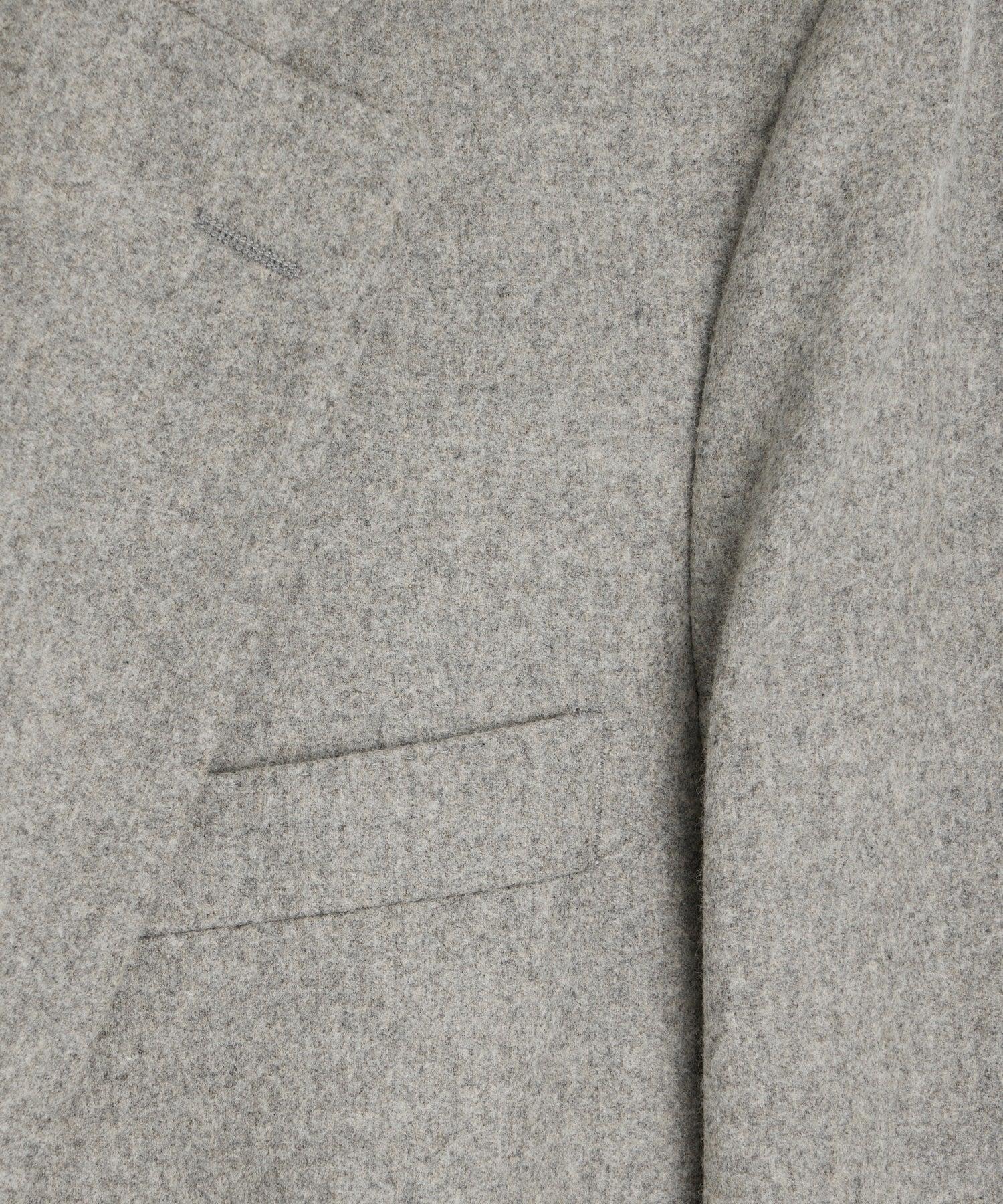 Italian Flannel Sutton Jacket in Light Grey Product Image