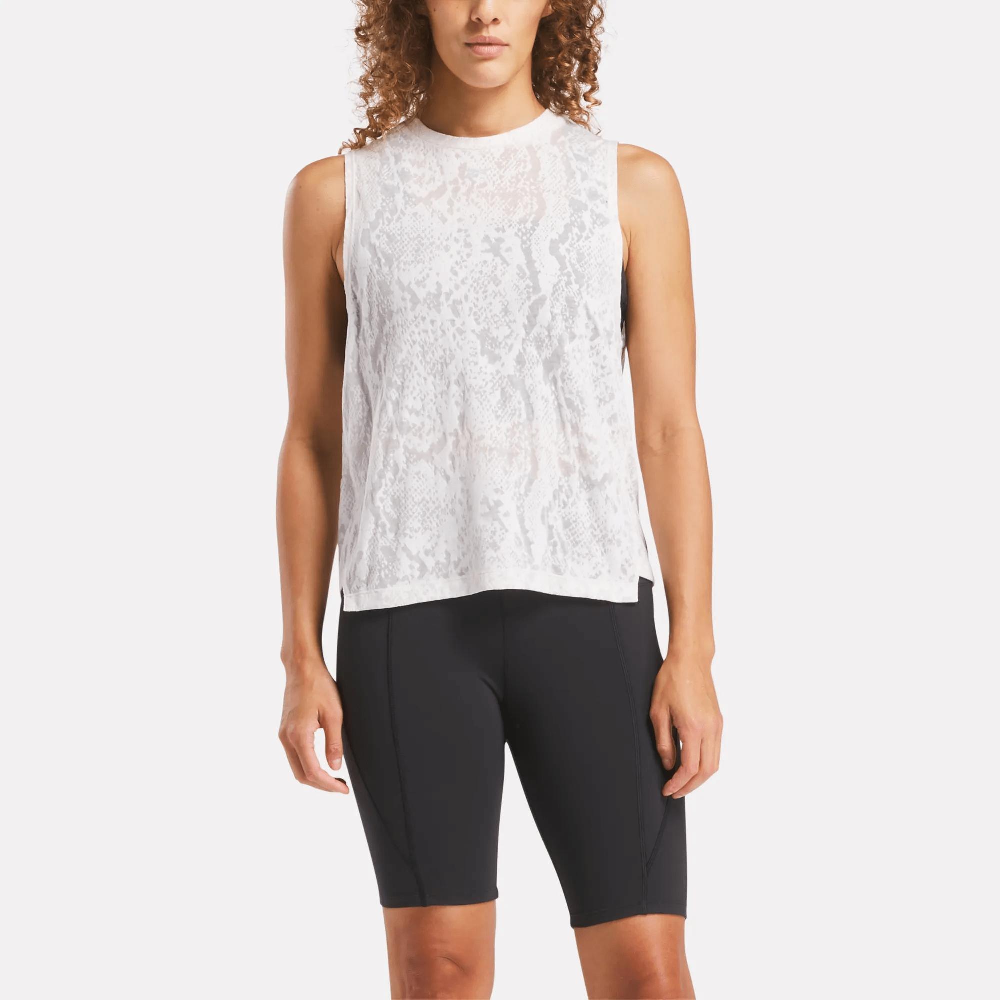 Women's Burnout Muscle Tank Top Female Product Image