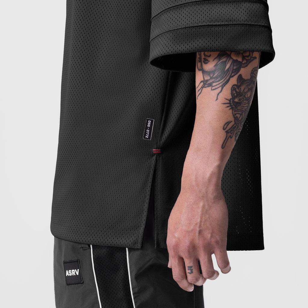 0772. SilverPlus™ Mesh Oversized Jersey - Black Product Image