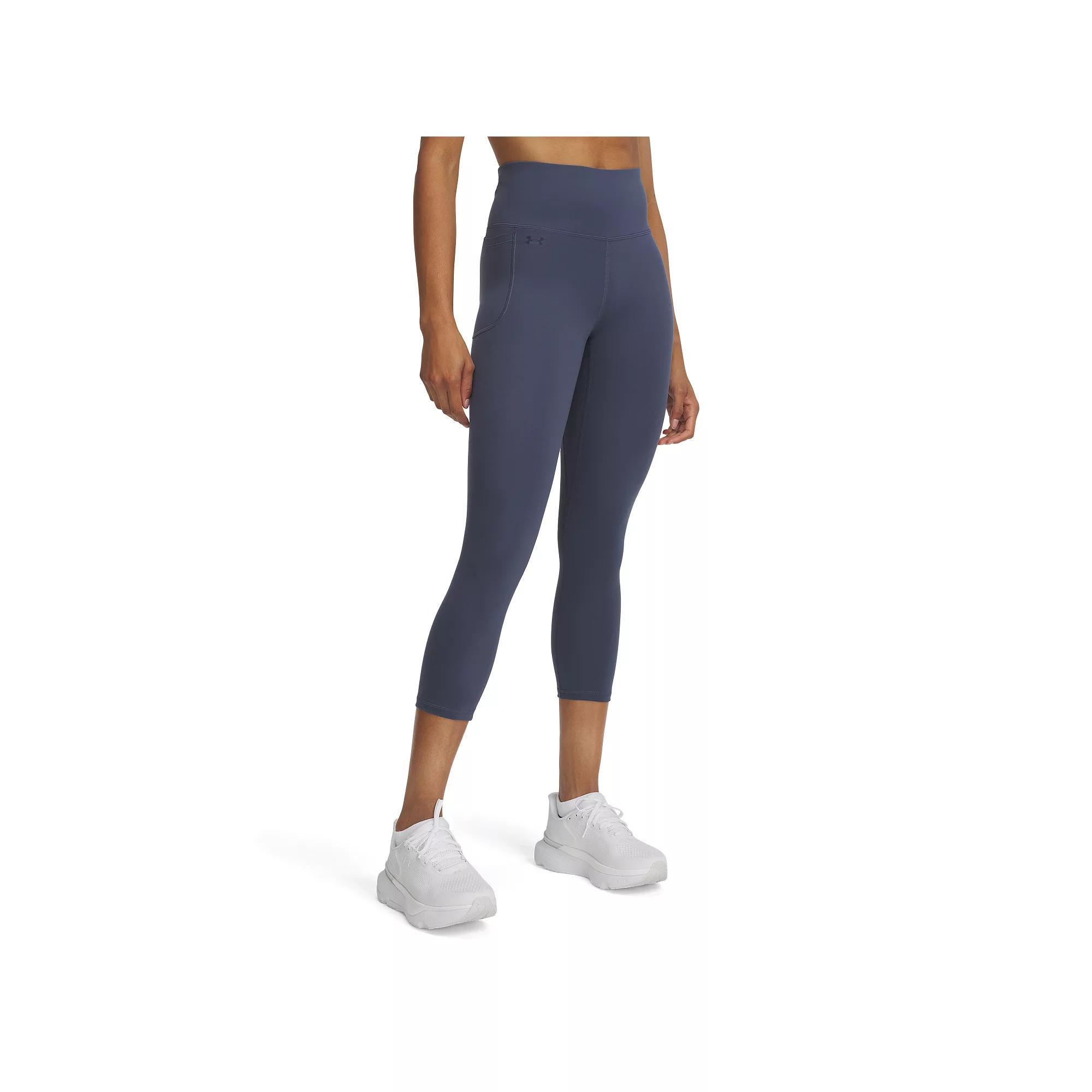 Women's Under Armour Motion Capri Leggings, Size: Medium, Downpour Gray Product Image