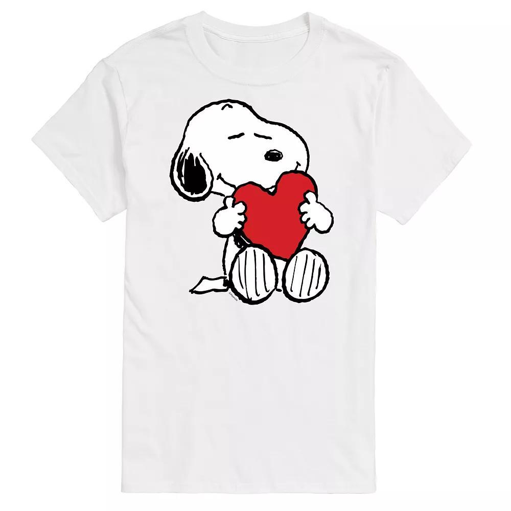 Big & Tall Peanuts Hugging Heart Tee, Mens Product Image