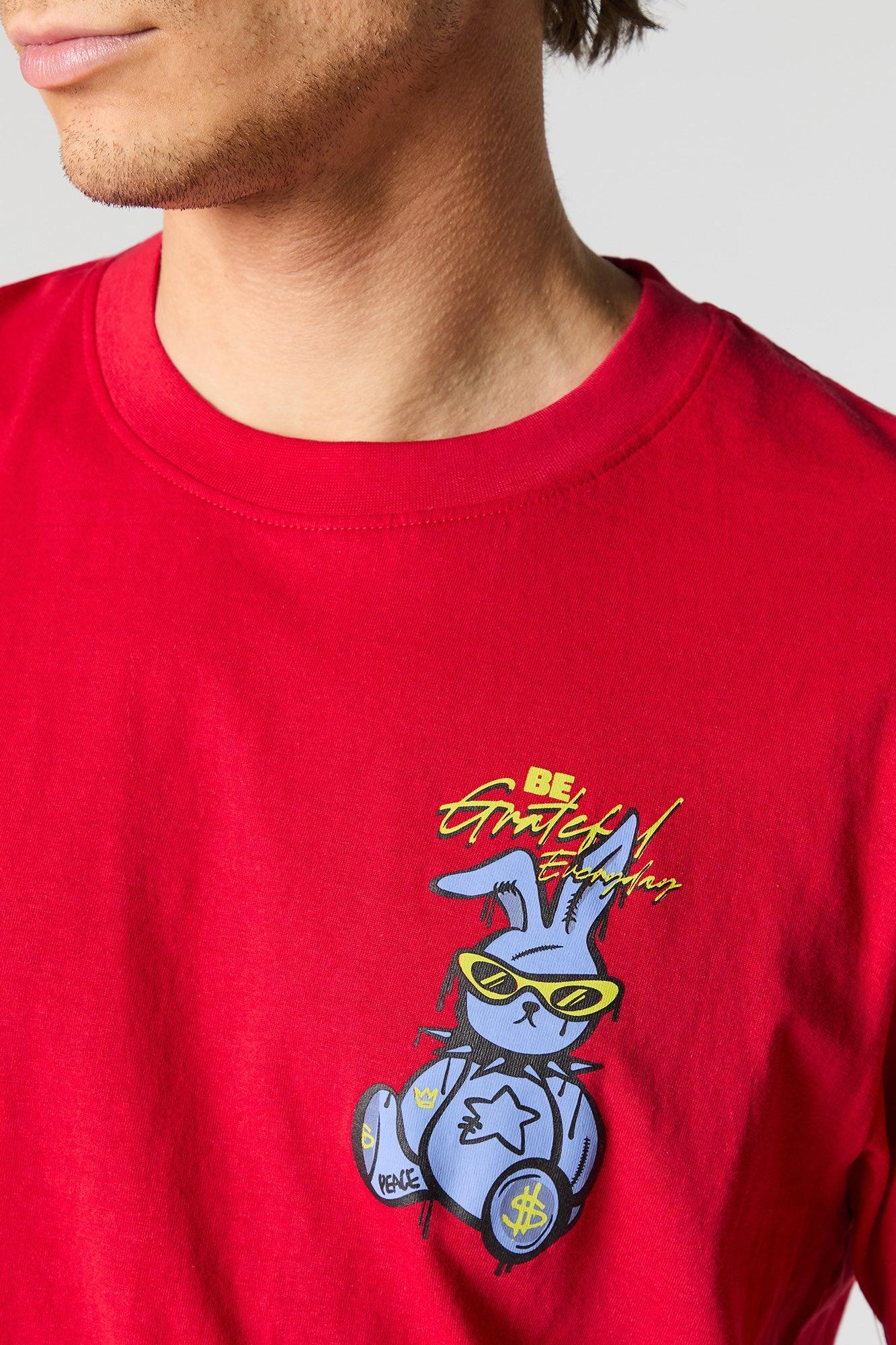 Be Grateful Everyday Graphic T-Shirt Male Product Image