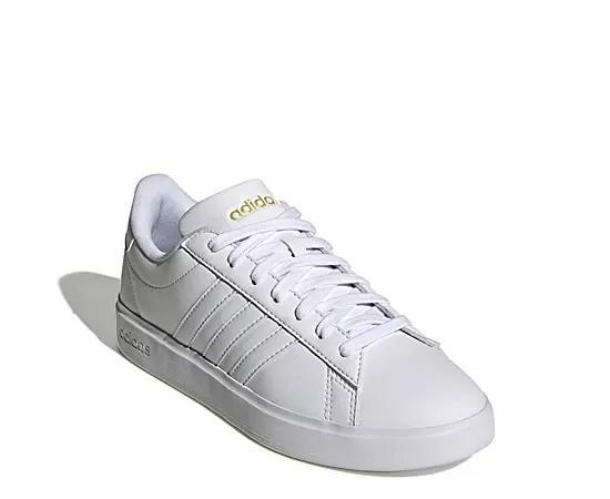 adidas Grand Court Cloudfoam Women's Lifestyle Tennis Shoes, Size: 6.5, All White Product Image