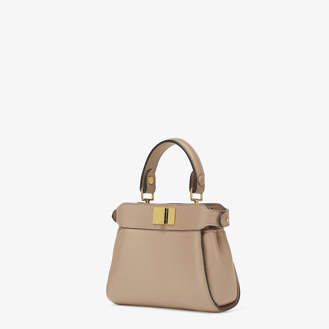 Nano PeekabooDove gray nappa leather miniature bag Product Image