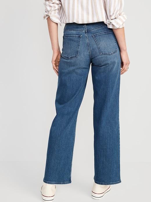High-Waisted Wow Wide-Leg Jeans Product Image