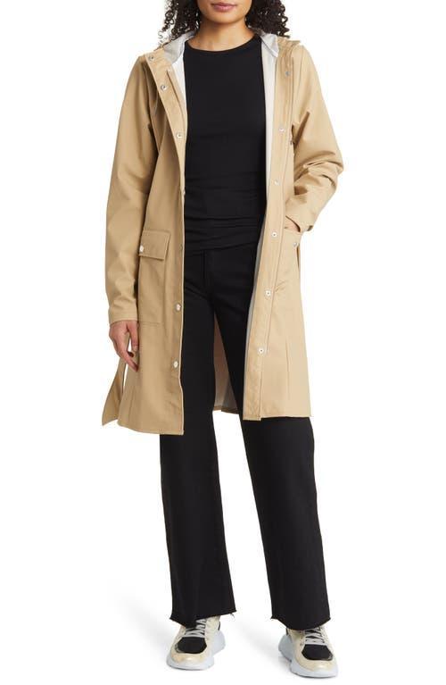 Curve Belted Trench Coat with Drawstring Hood Product Image
