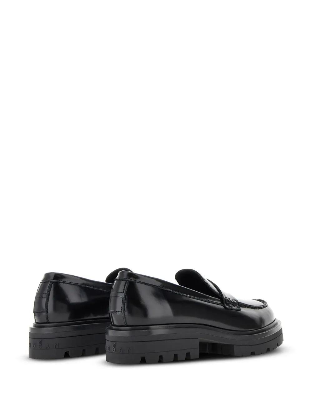 slip-on leather loafers Product Image