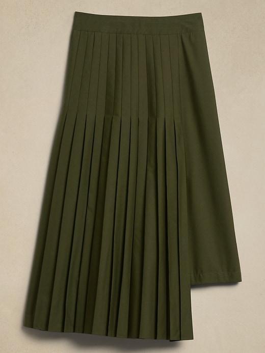Pleated Midi Skirt Product Image