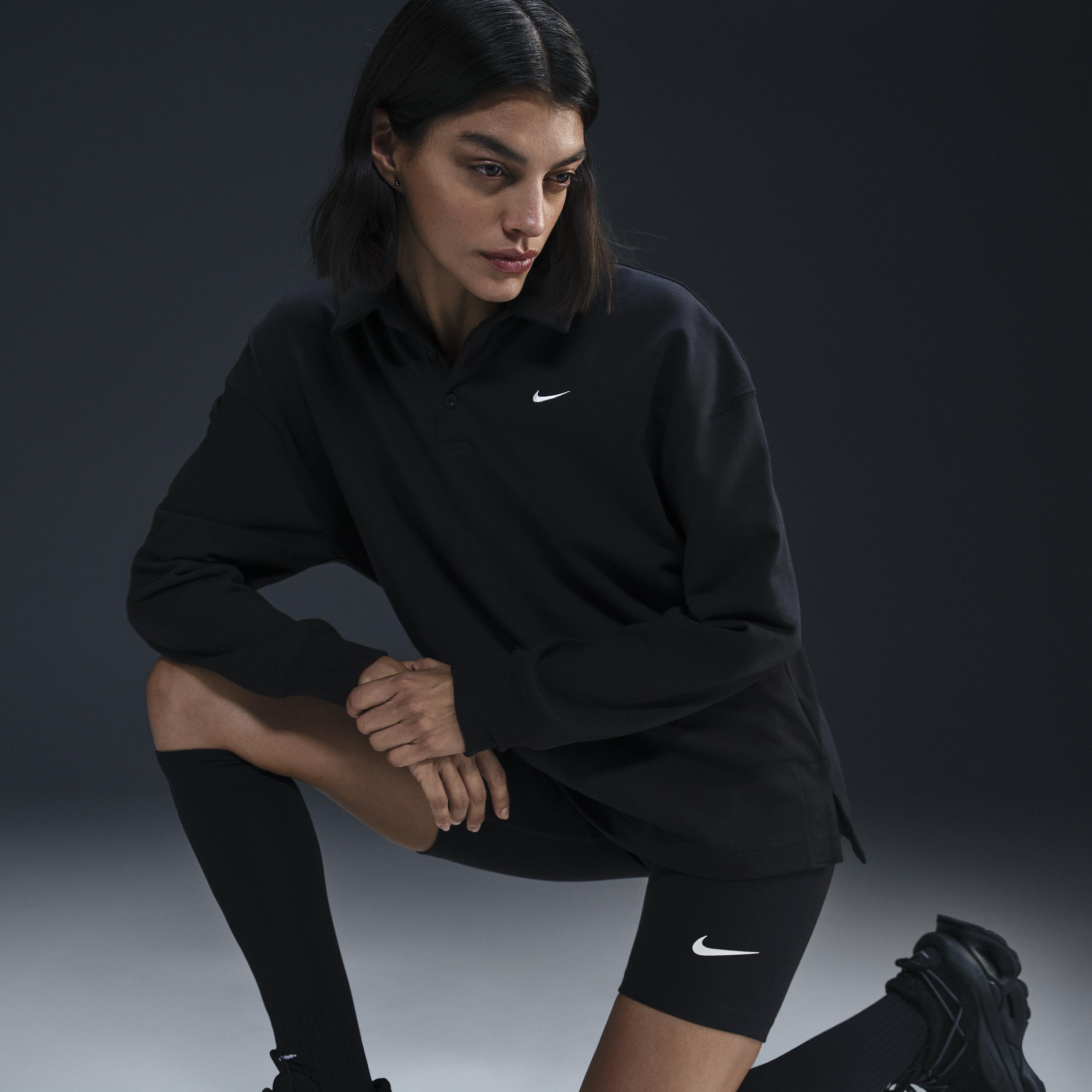 Nike Sportswear Essential Women's Oversized Long-Sleeve Polo Product Image