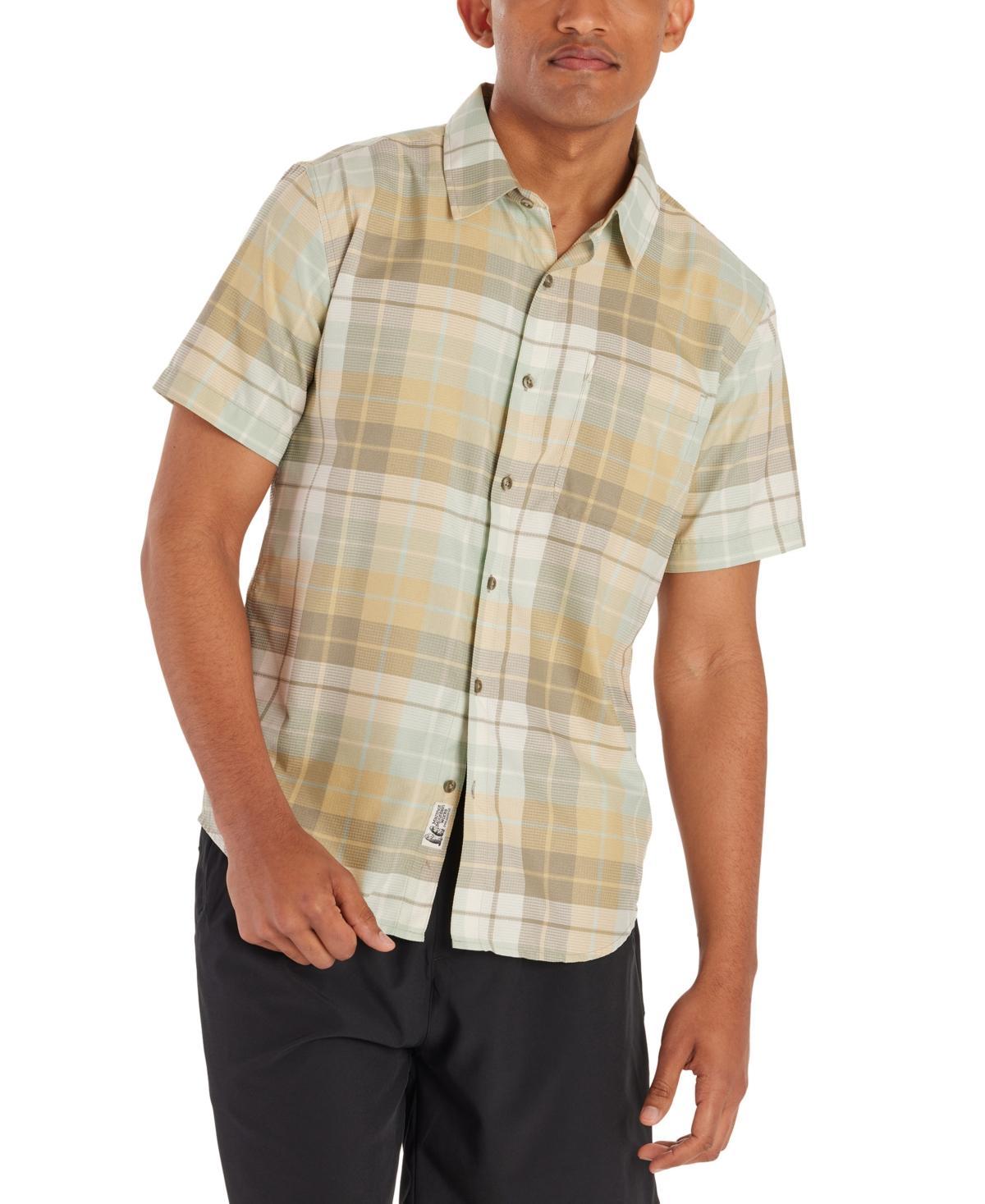 Marmot Mens Aerobora Patterned Button-Up Short-Sleeve Shirt Product Image