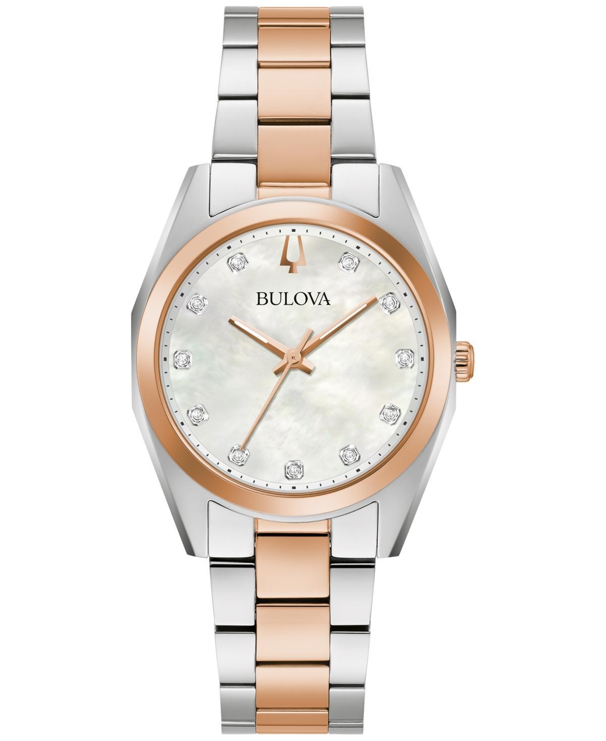 Bulova Womens Surveyor Womens Rose Gold-Tone Stainless Steel Watch Rosegold Product Image