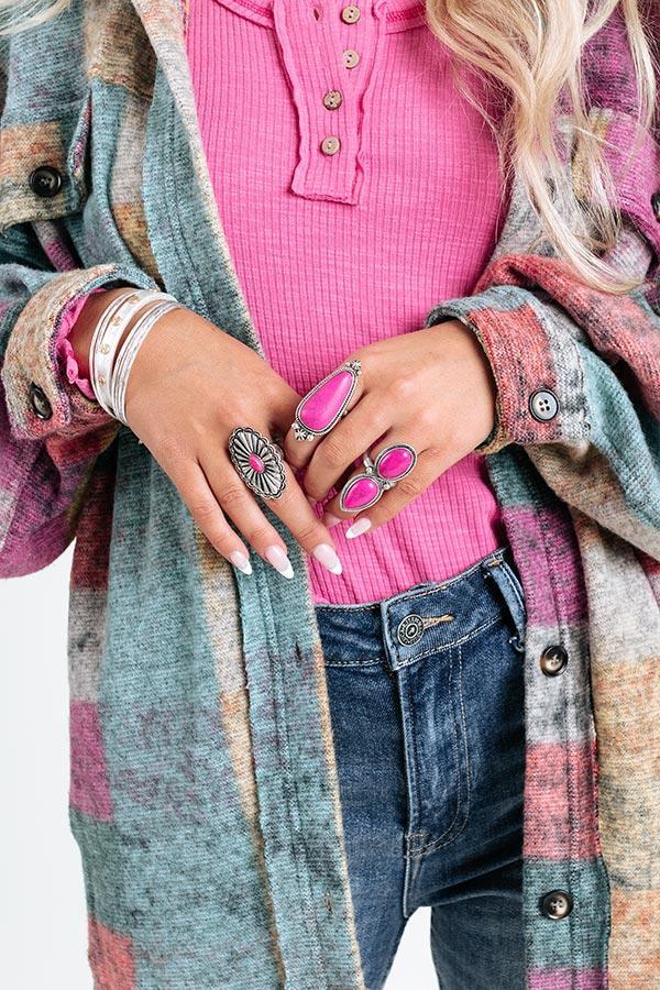 Westminster Ring In Fuchsia Product Image