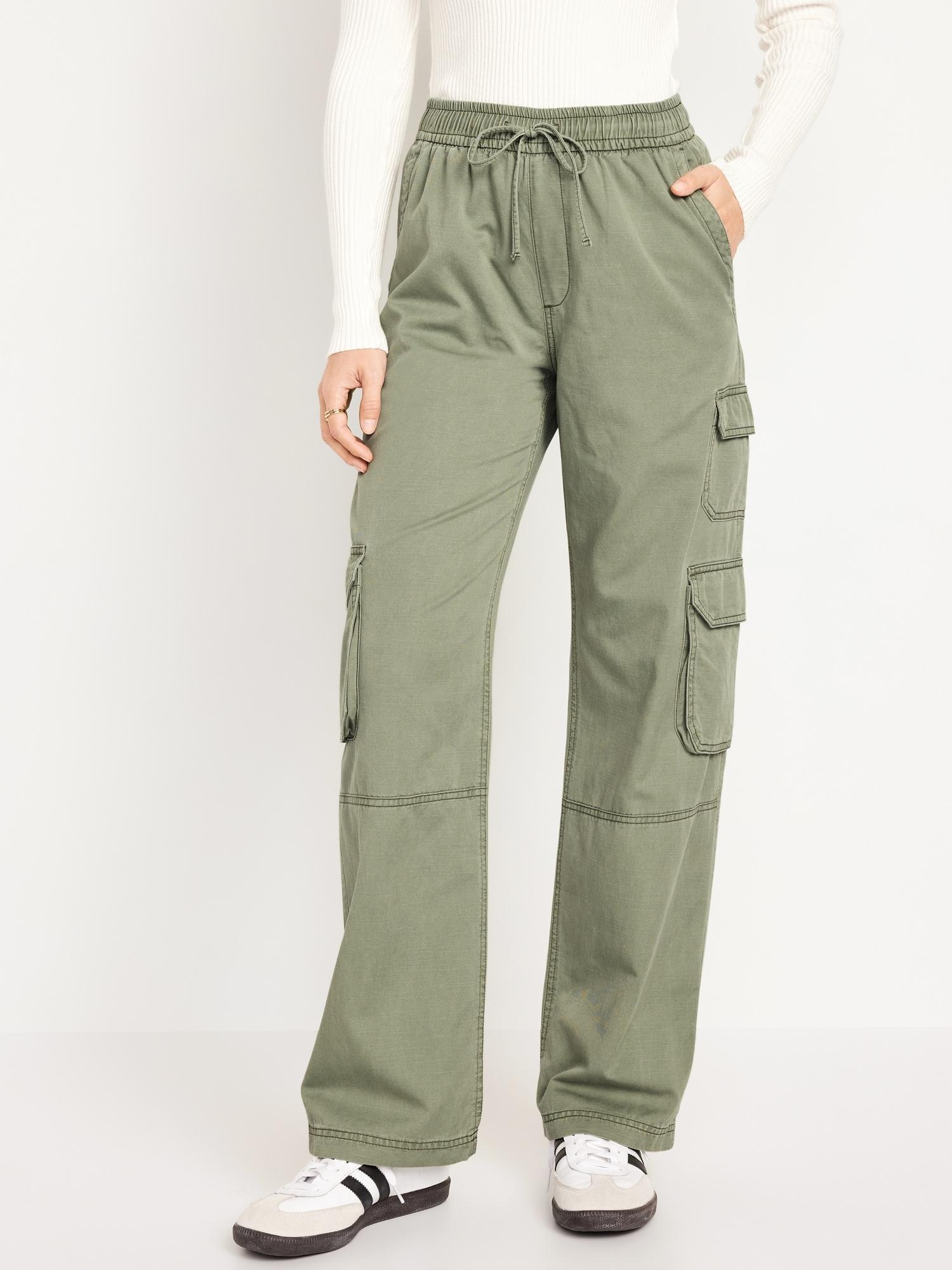 Mid-Rise Cargo Pants Product Image