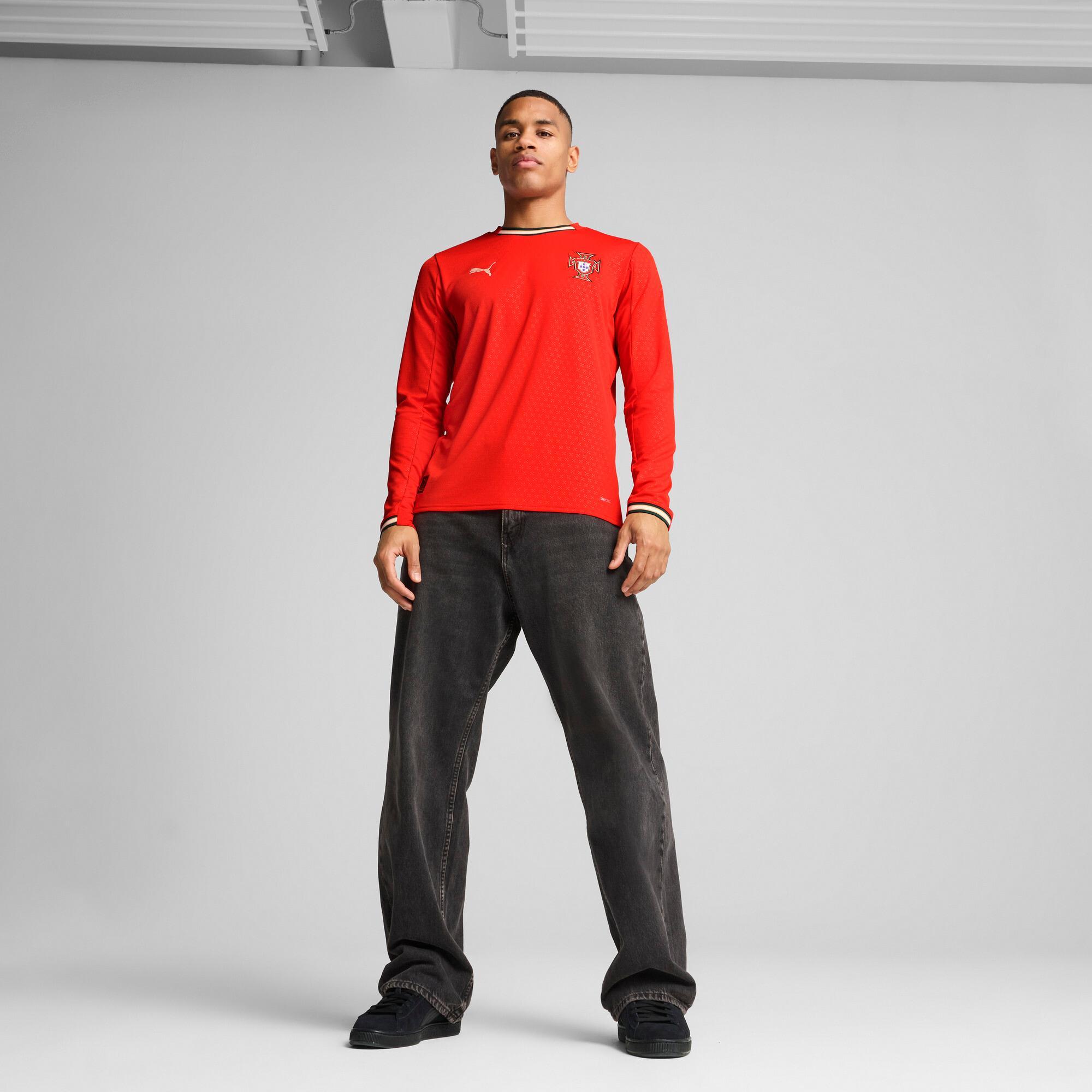 PUMA Portugal '25 Home Replica Men's Long-Sleeve Jersey Product Image