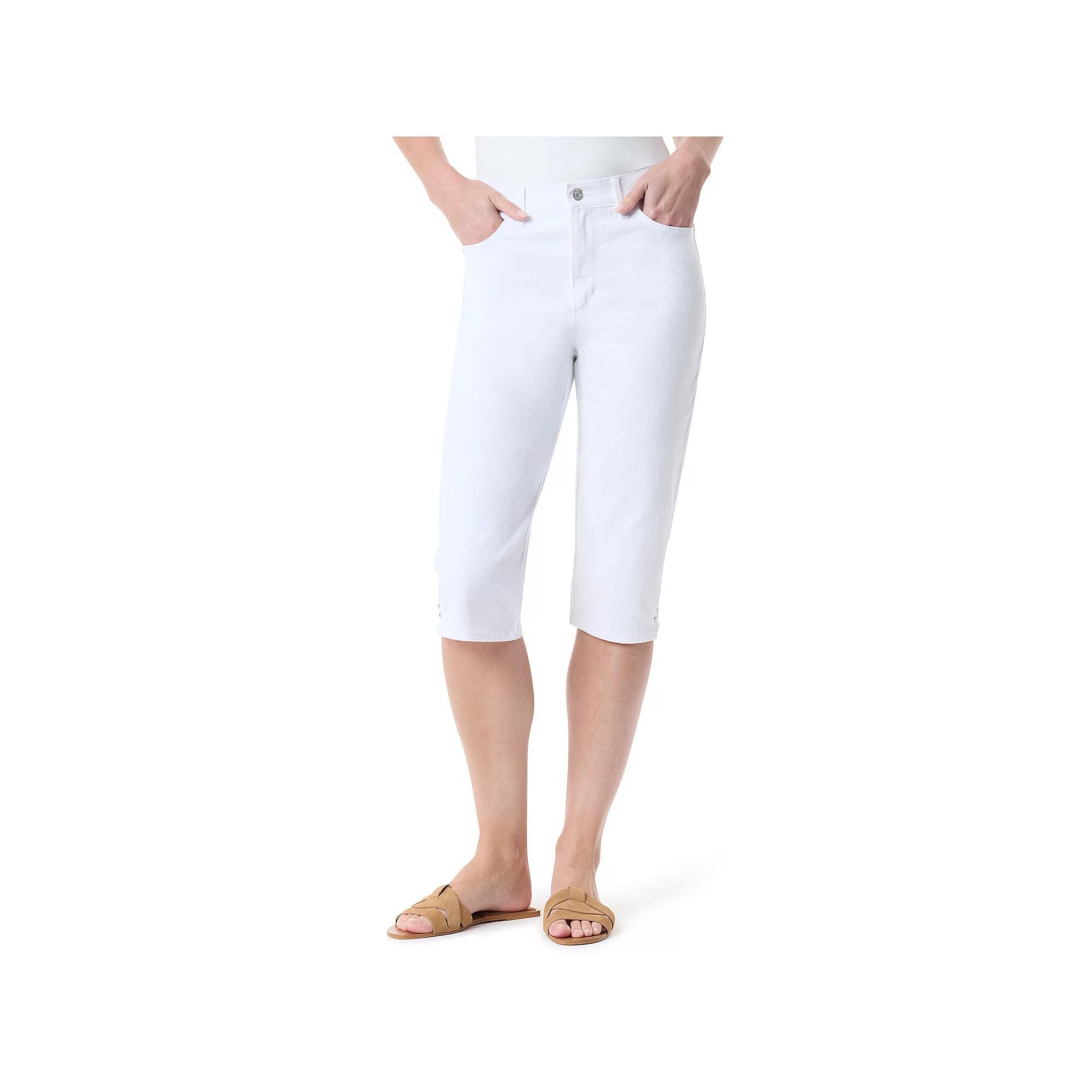 Womens Gloria Vanderbilt Amanda Skimmer Capri Pants Purple Dream Product Image