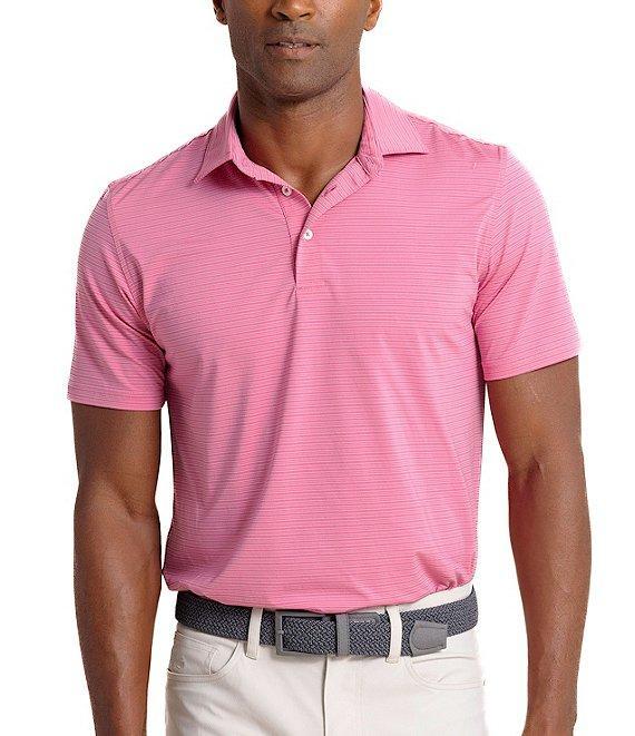 Southern Tide Brrr°-Eeze Claxton Stripe Short Sleeve Polo Shirt Product Image