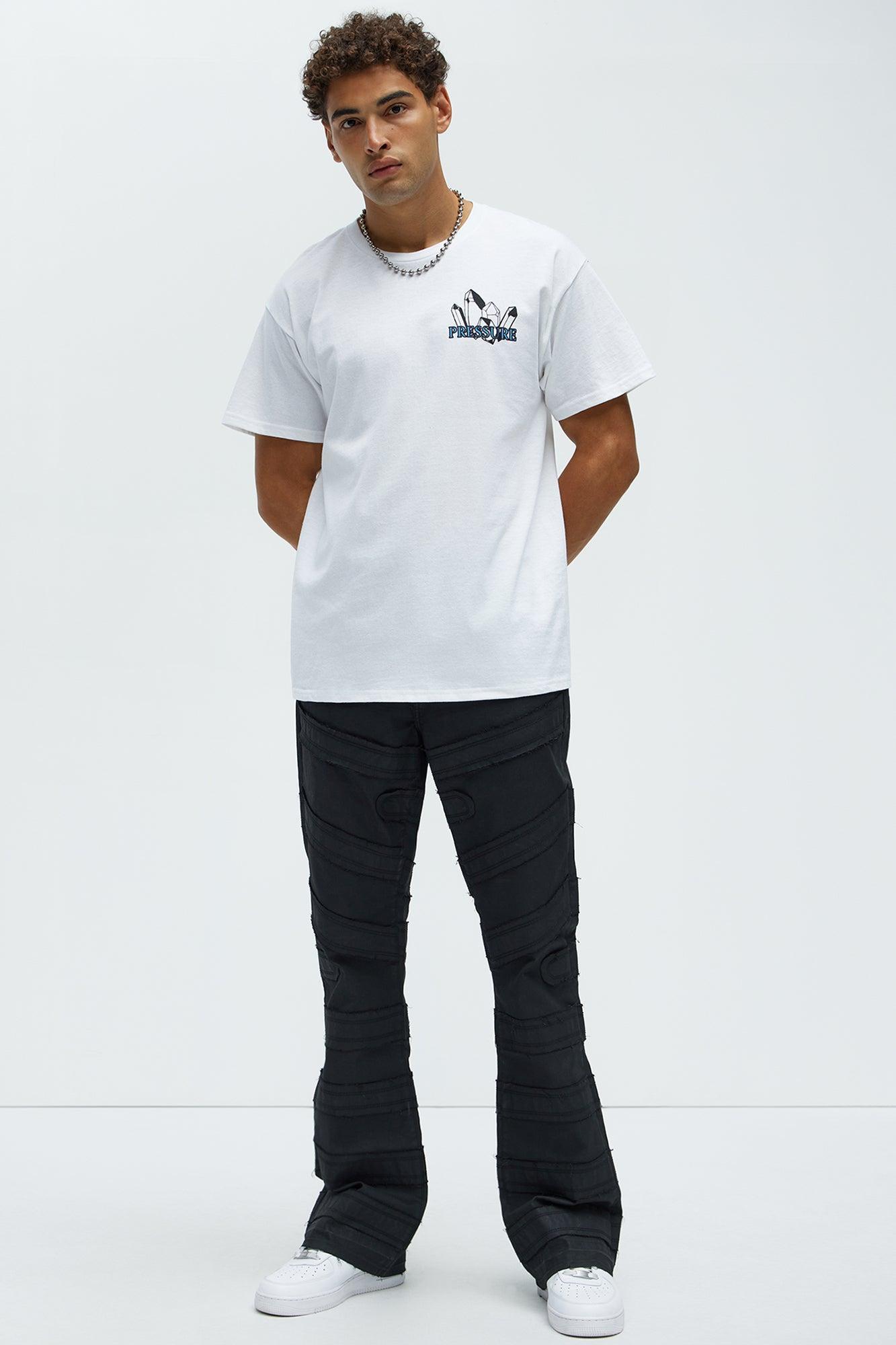Pressure Diamonds Short Sleeve Tee - White Product Image