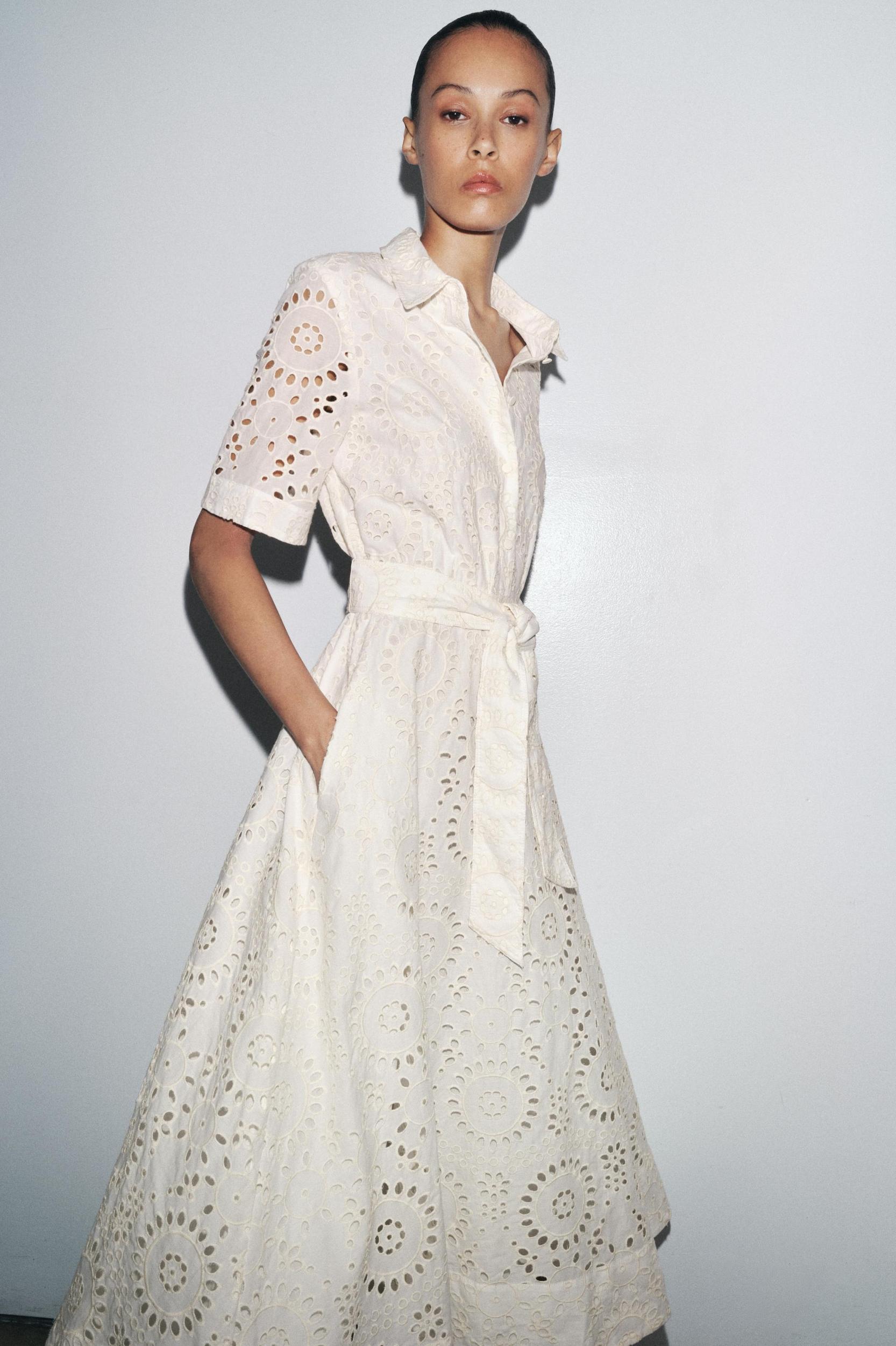 ZW COLLECTION EMBROIDERED SHIRT DRESS Product Image