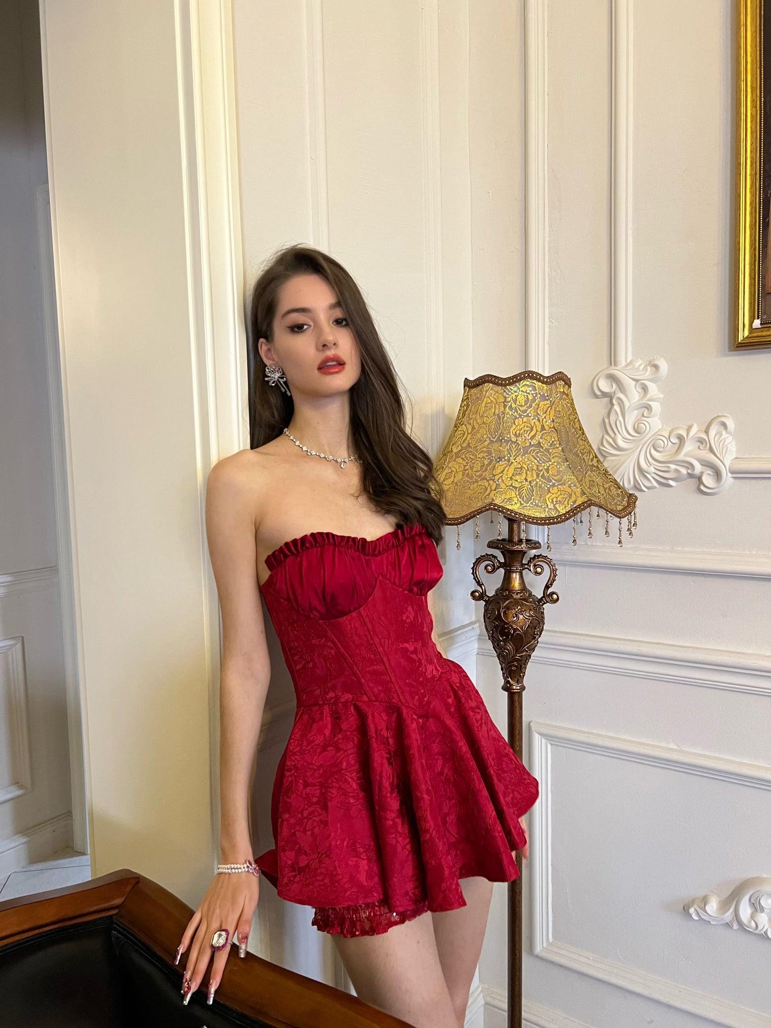 Airina Dress (Red) Product Image