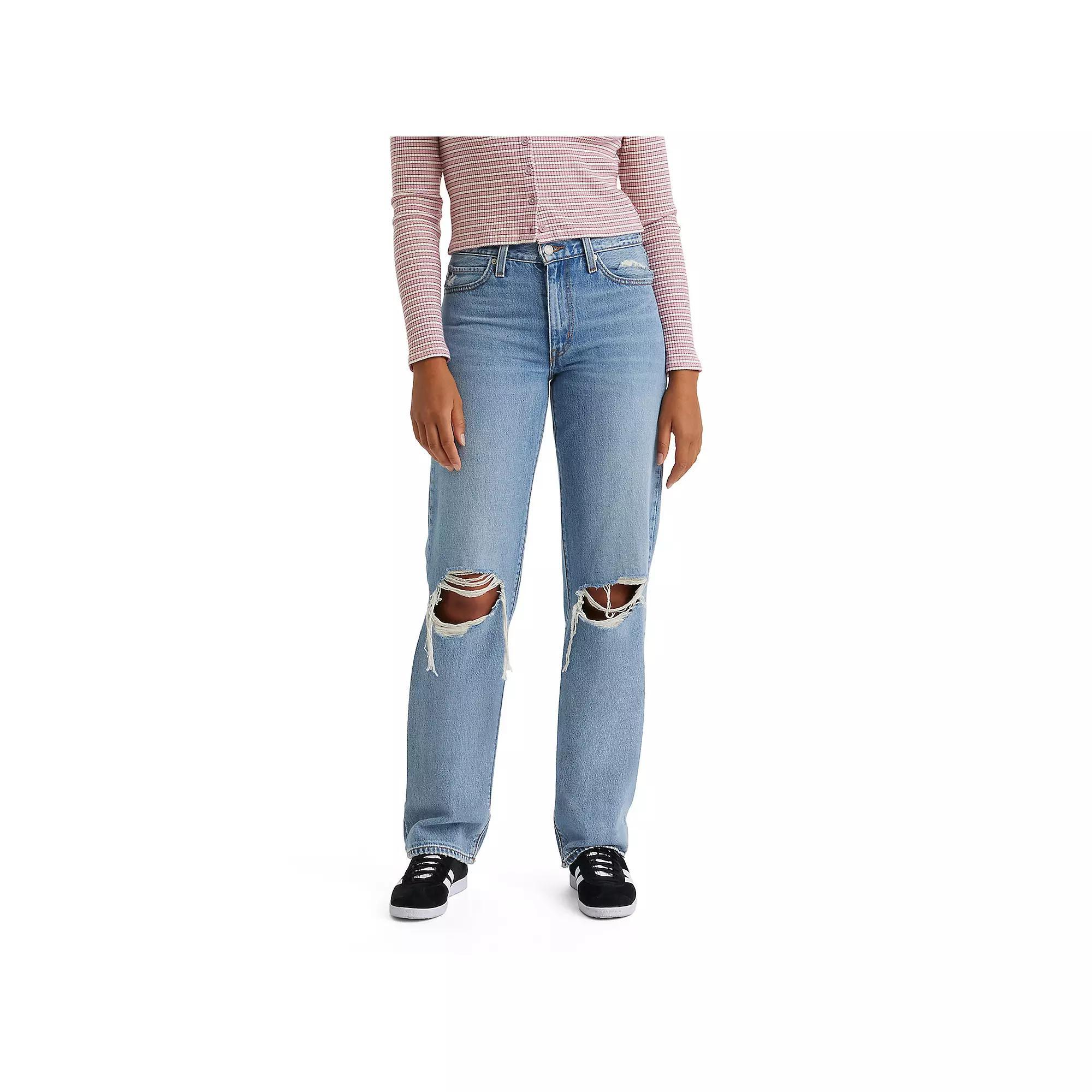 Levi's® Women's Mid-Rise '94 Baggy Jeans - Granite State 31: Cotton Denim, Standard Fit, Straight Leg Product Image