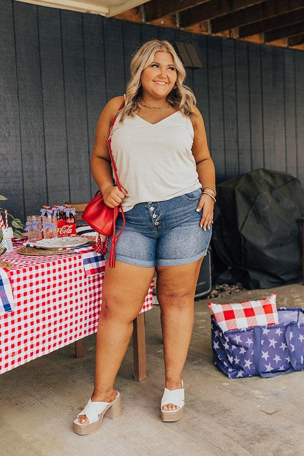 American Dream High Waist Shorts Curves Product Image