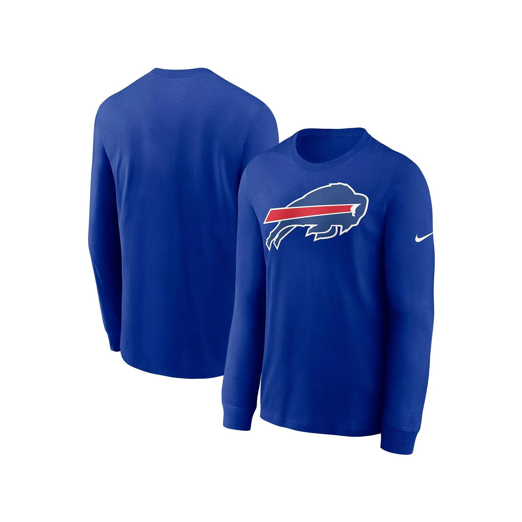 Mens Nike Royal Buffalo Bills Primary Logo Long Sleeve T-Shirt Product Image