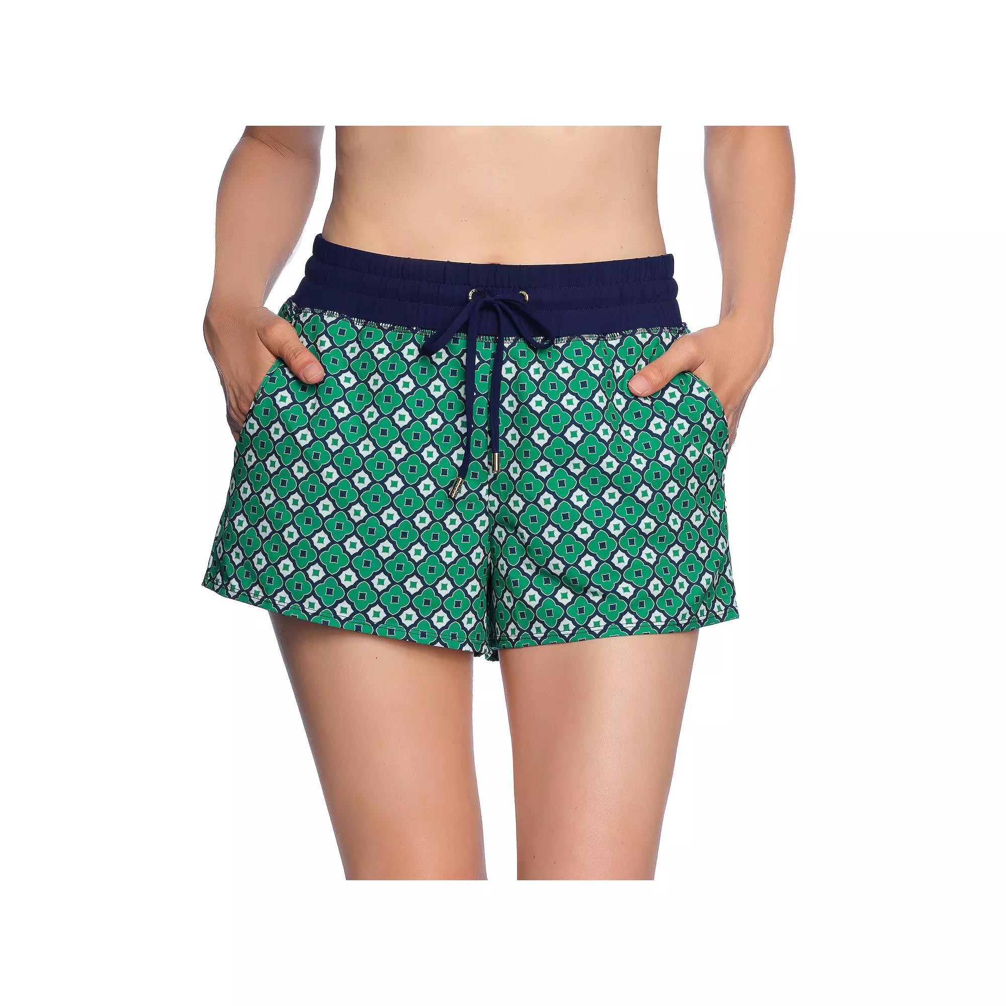 Womens LOFT Woven Board Short with Drawstring Product Image