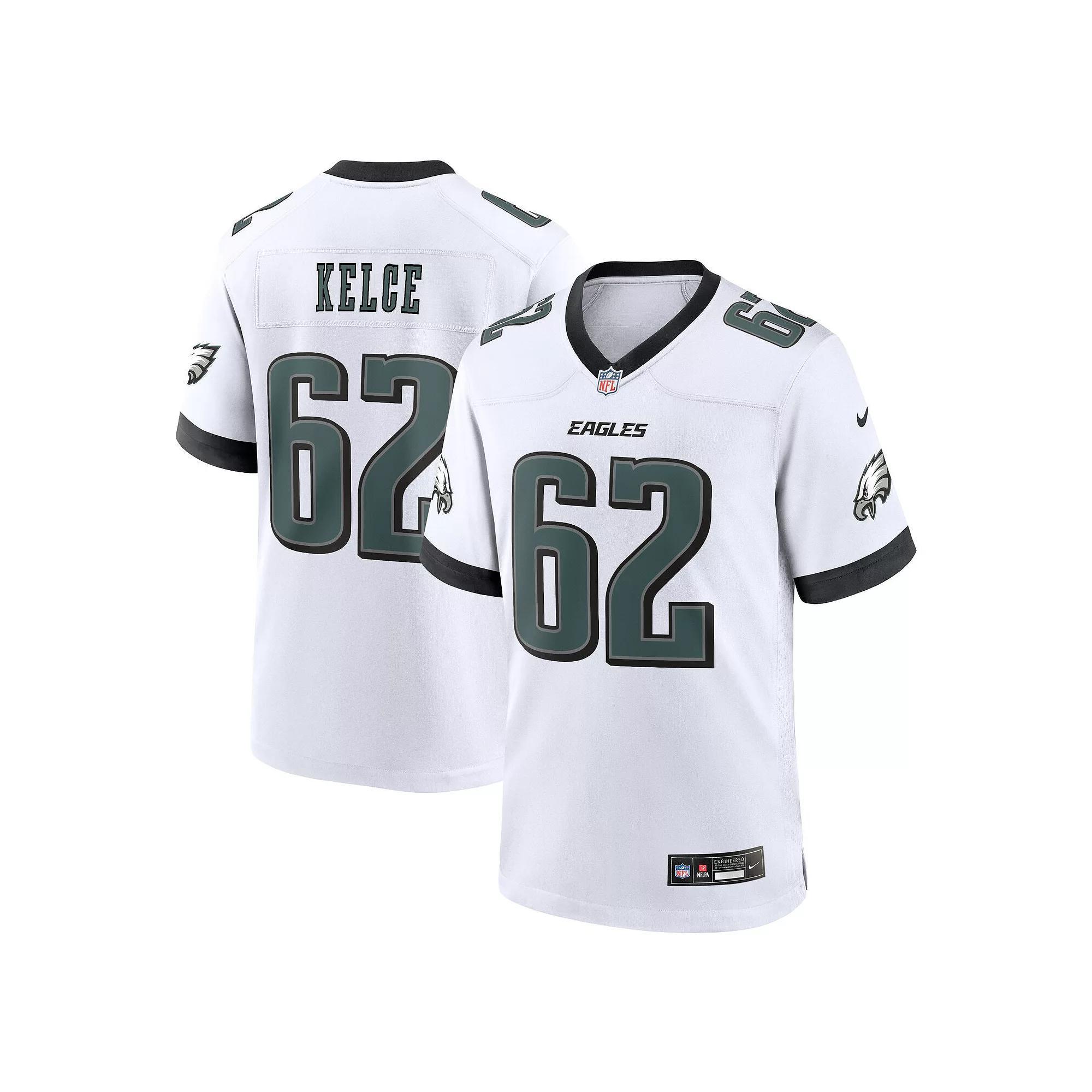 Men's Nike Jason Kelce White Philadelphia Eagles White Game Jersey, Size: Small Product Image