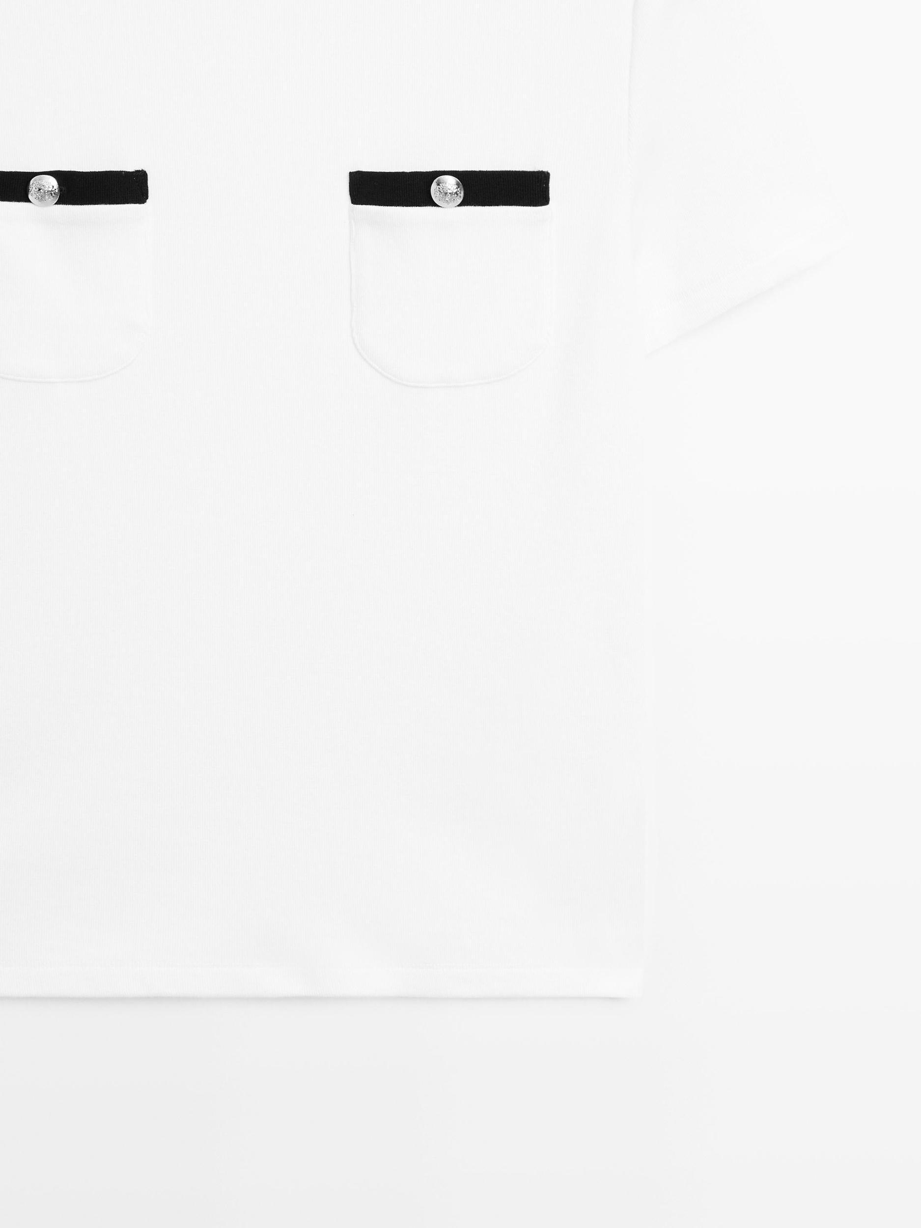 Short sleeve T-shirt with pocket details Product Image