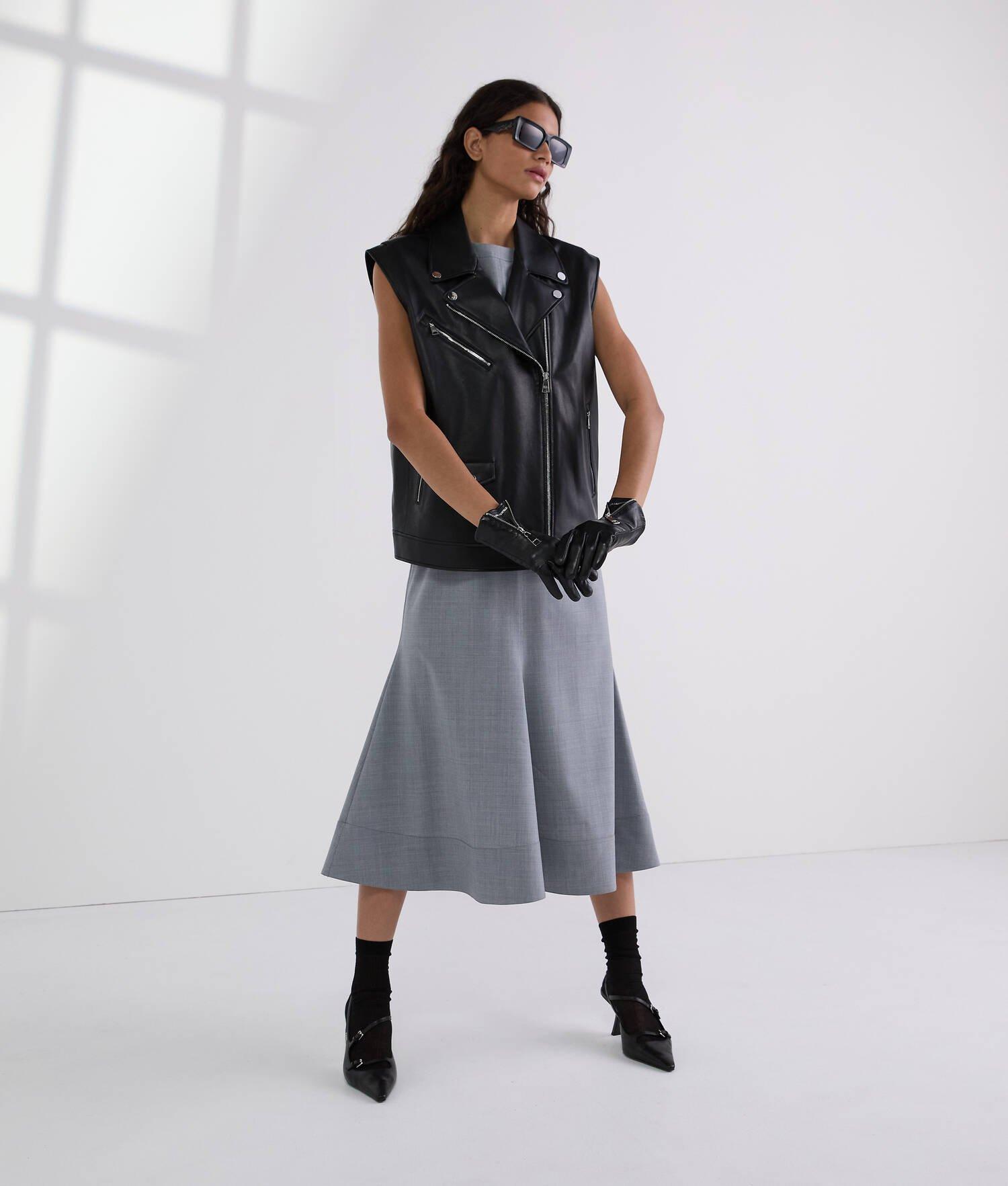 FAUX-LEATHER GILET Product Image
